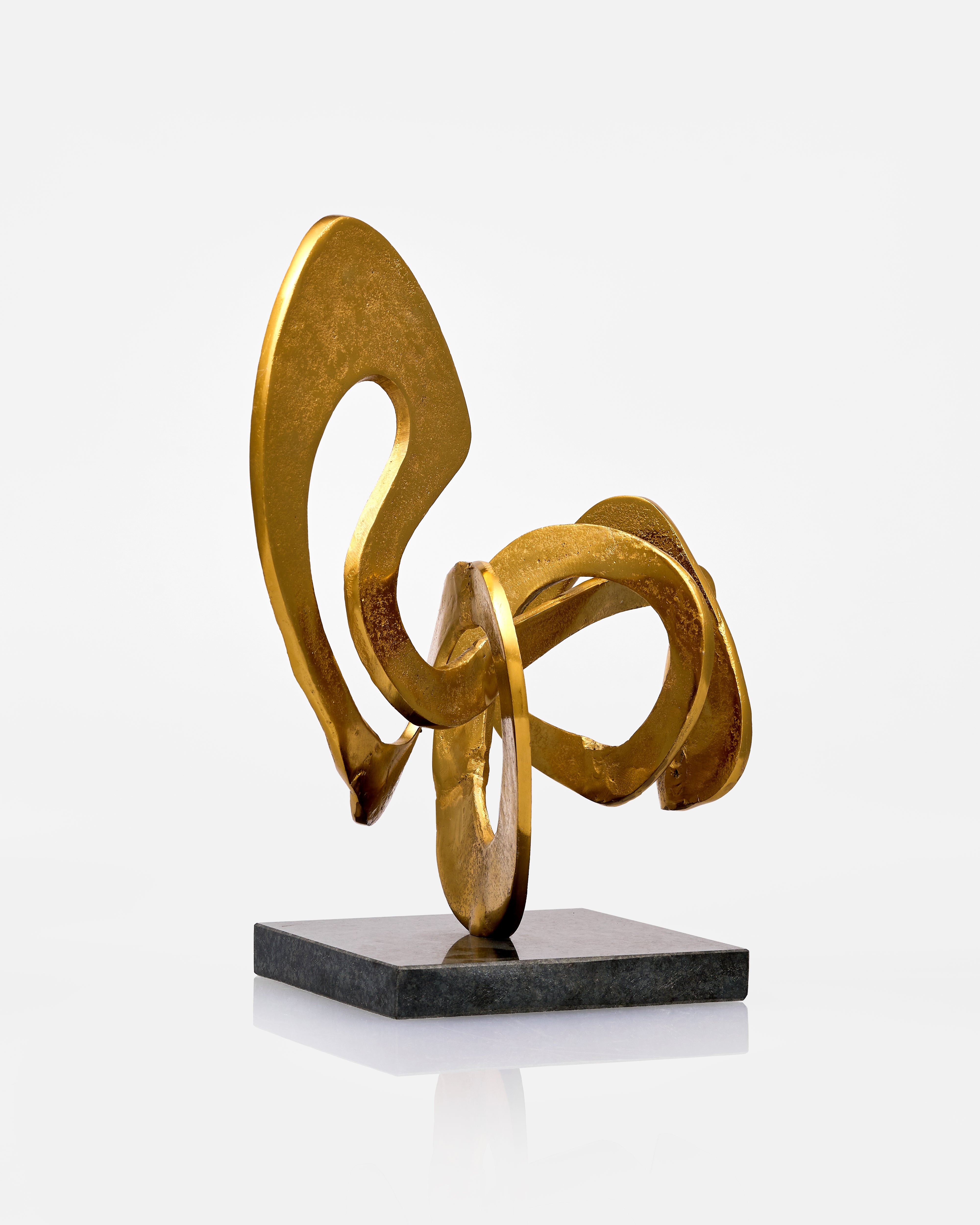 Golden Flux Infinity Sculpture