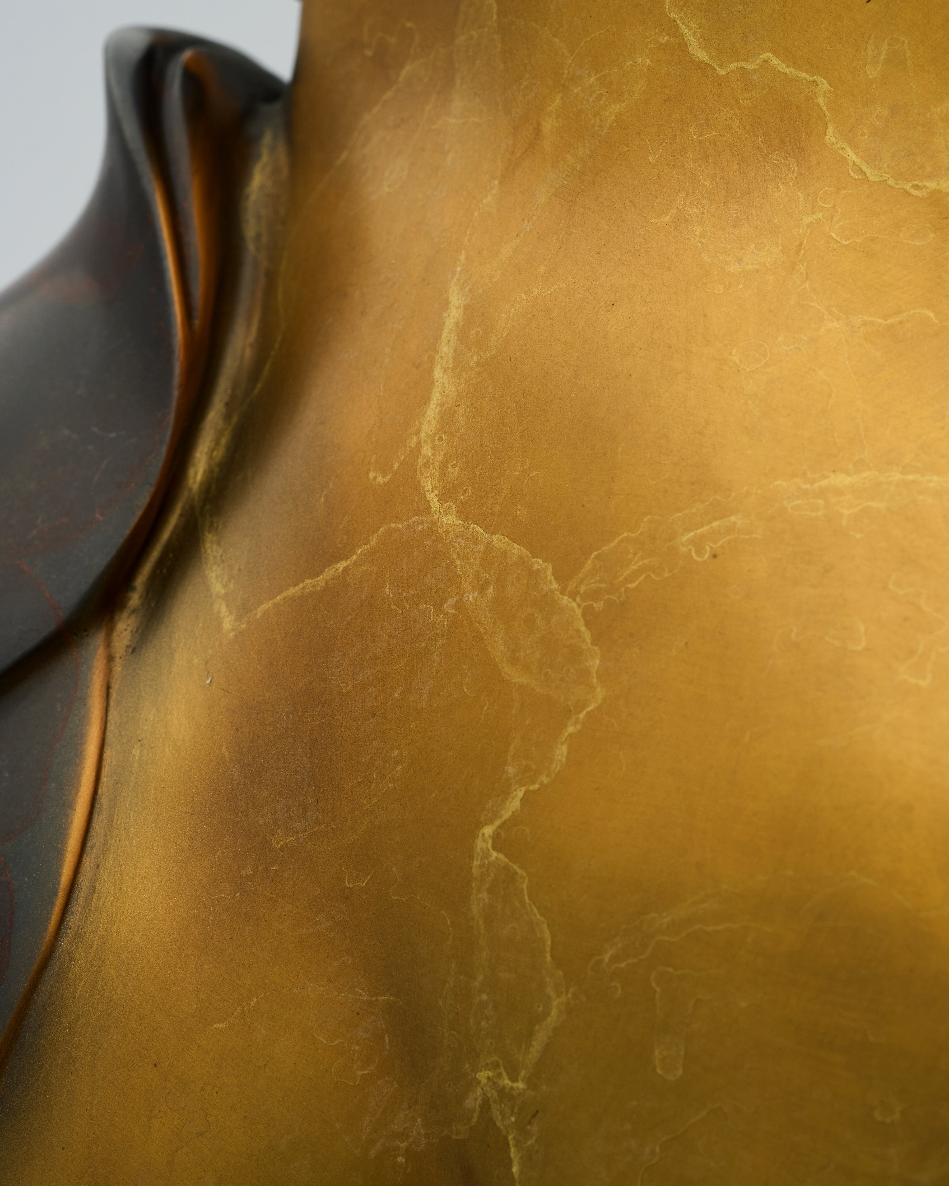 Gilded Stallion Stylized Horse Sculpture