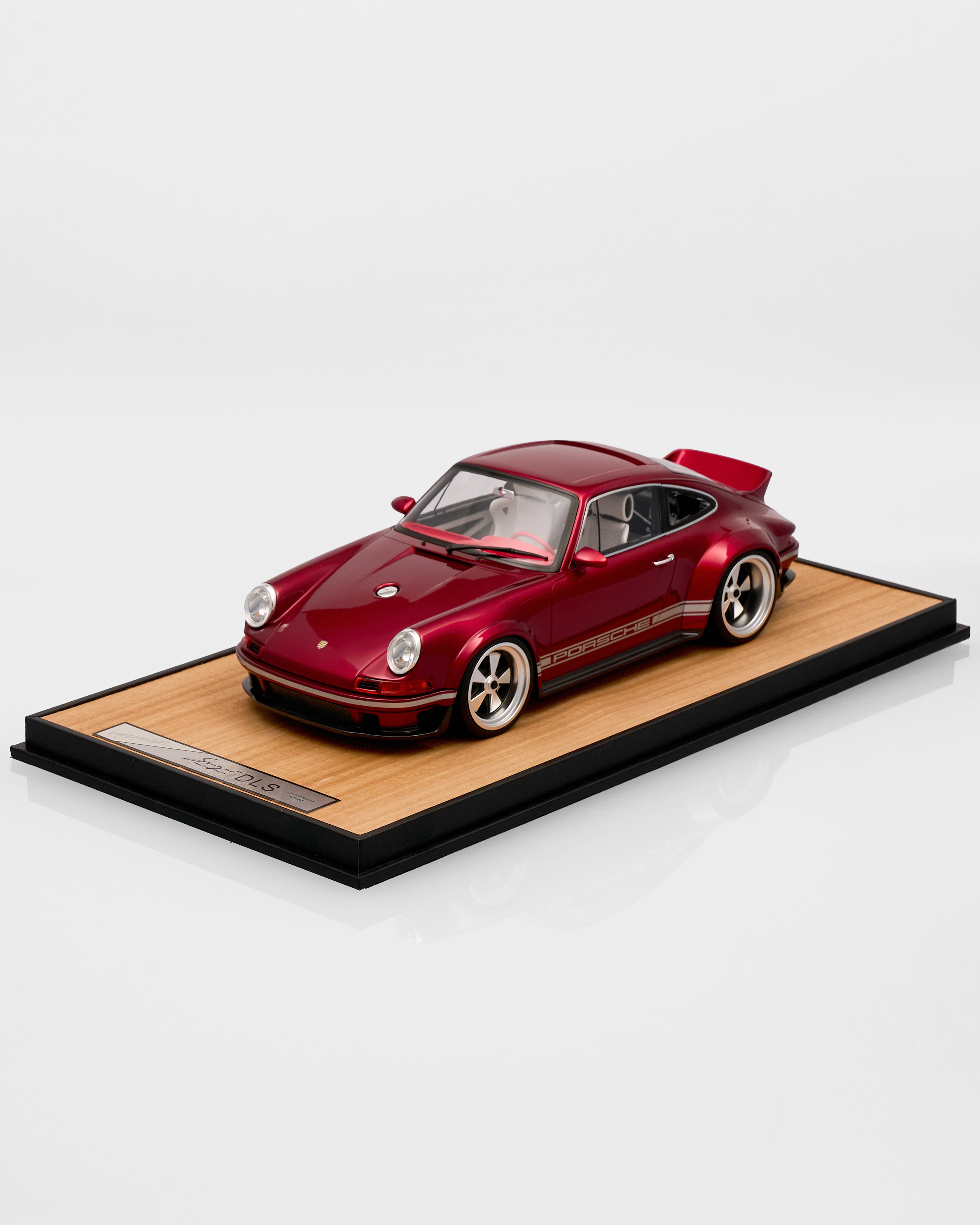 Cherry Red Porsche Vintage Car Decor