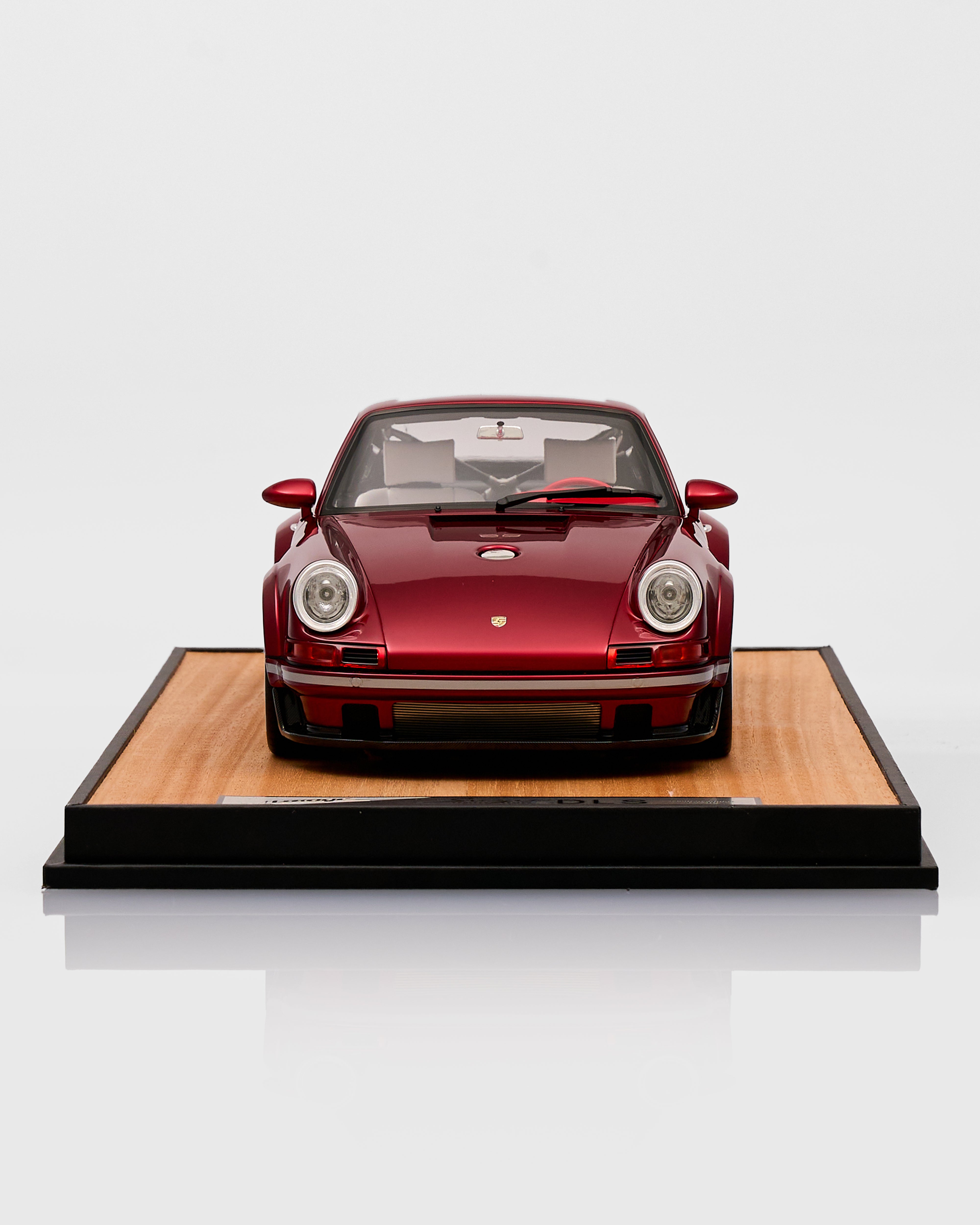 Cherry Red Porsche Vintage Car Decor