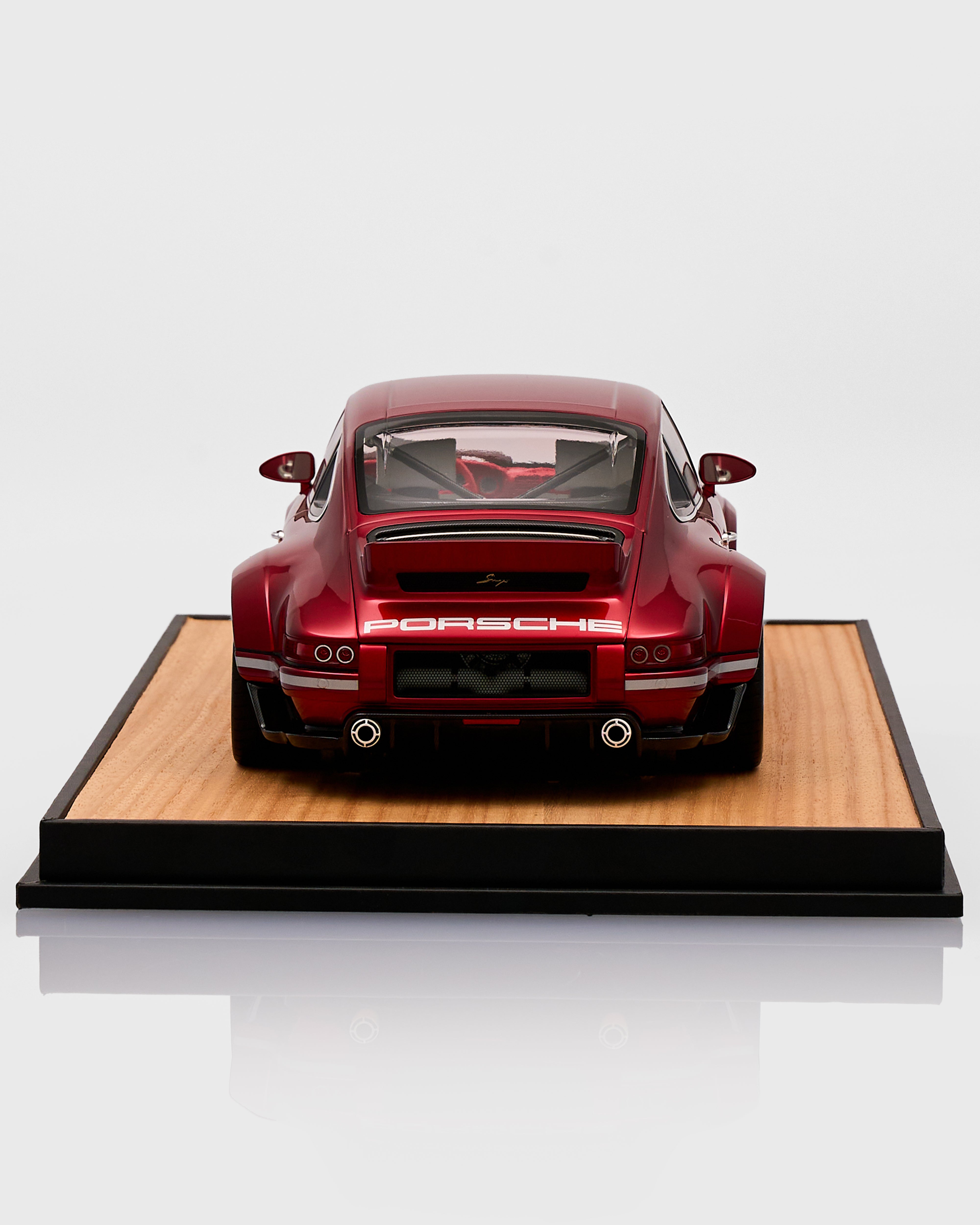 Cherry Red Porsche Vintage Car Decor