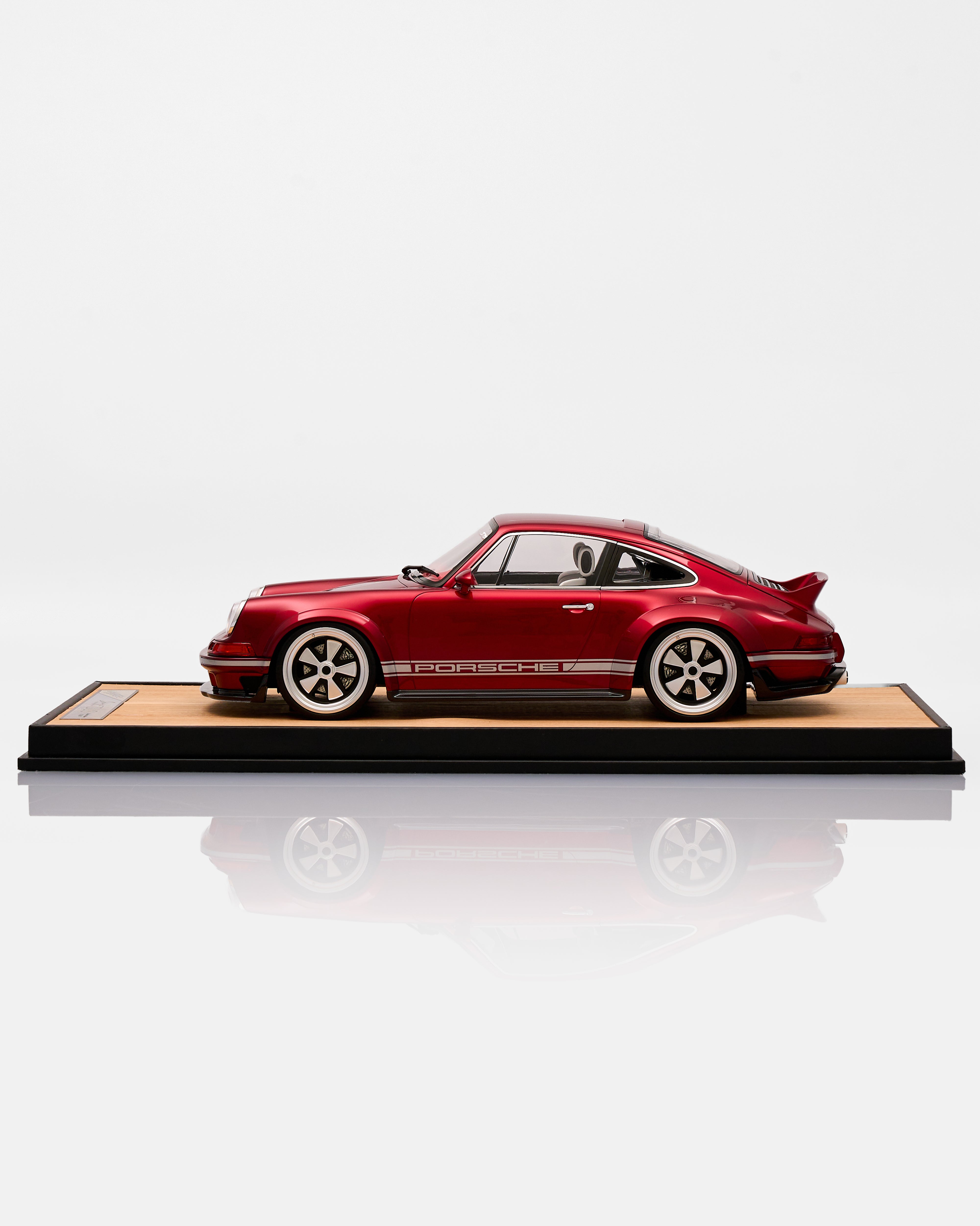 Cherry Red Porsche Vintage Car Decor