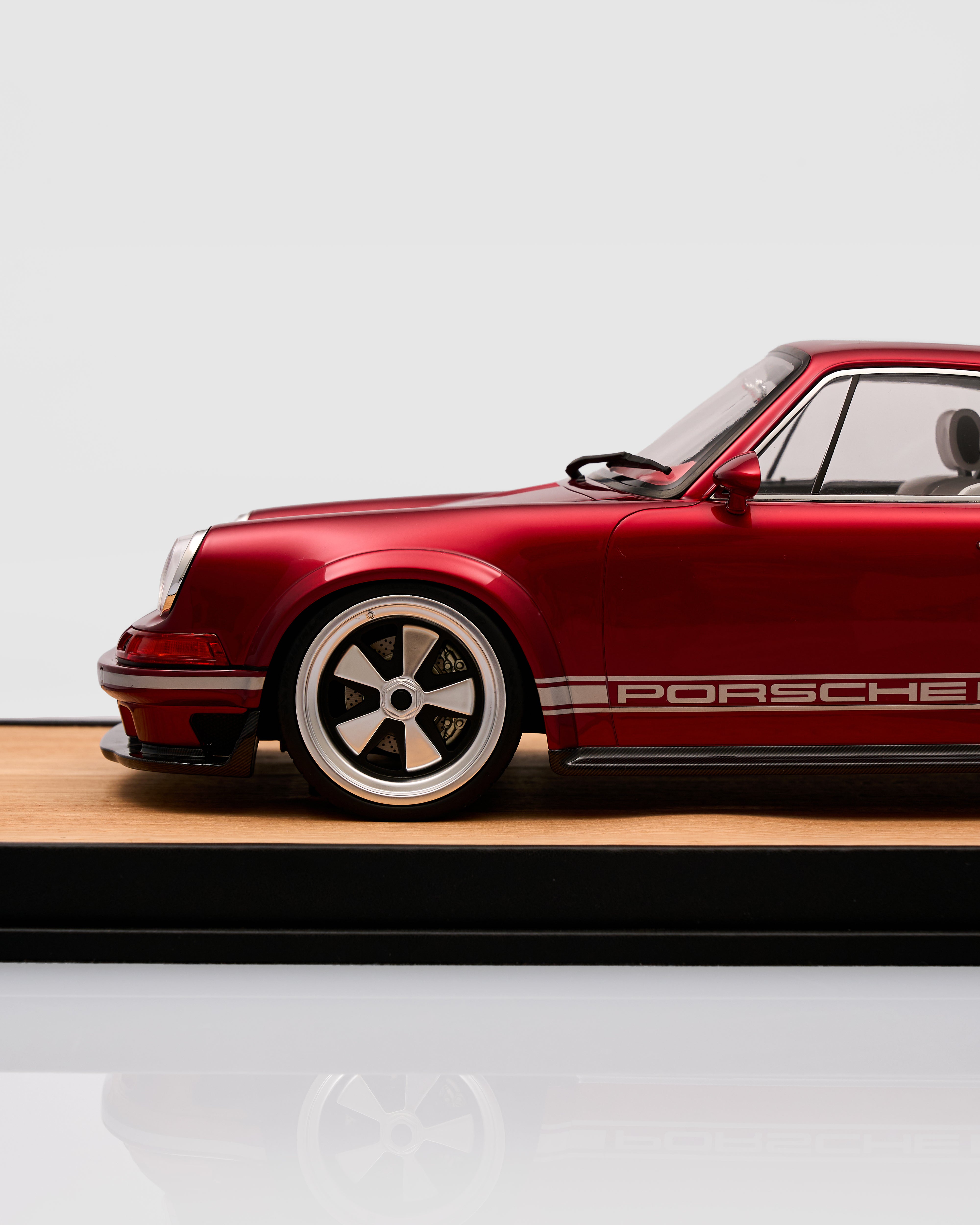 Cherry Red Porsche Vintage Car Decor