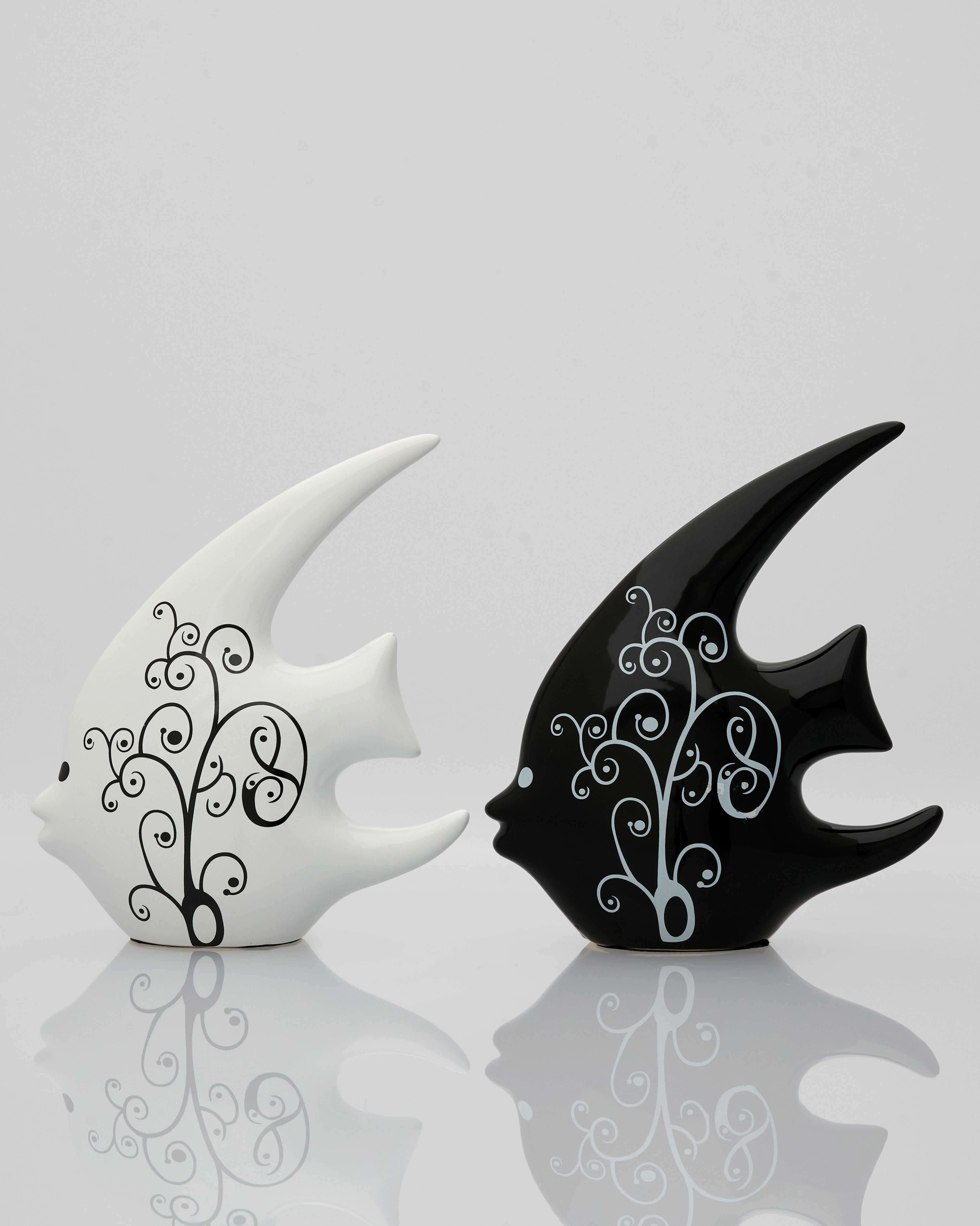 Monochrome Fish Decor