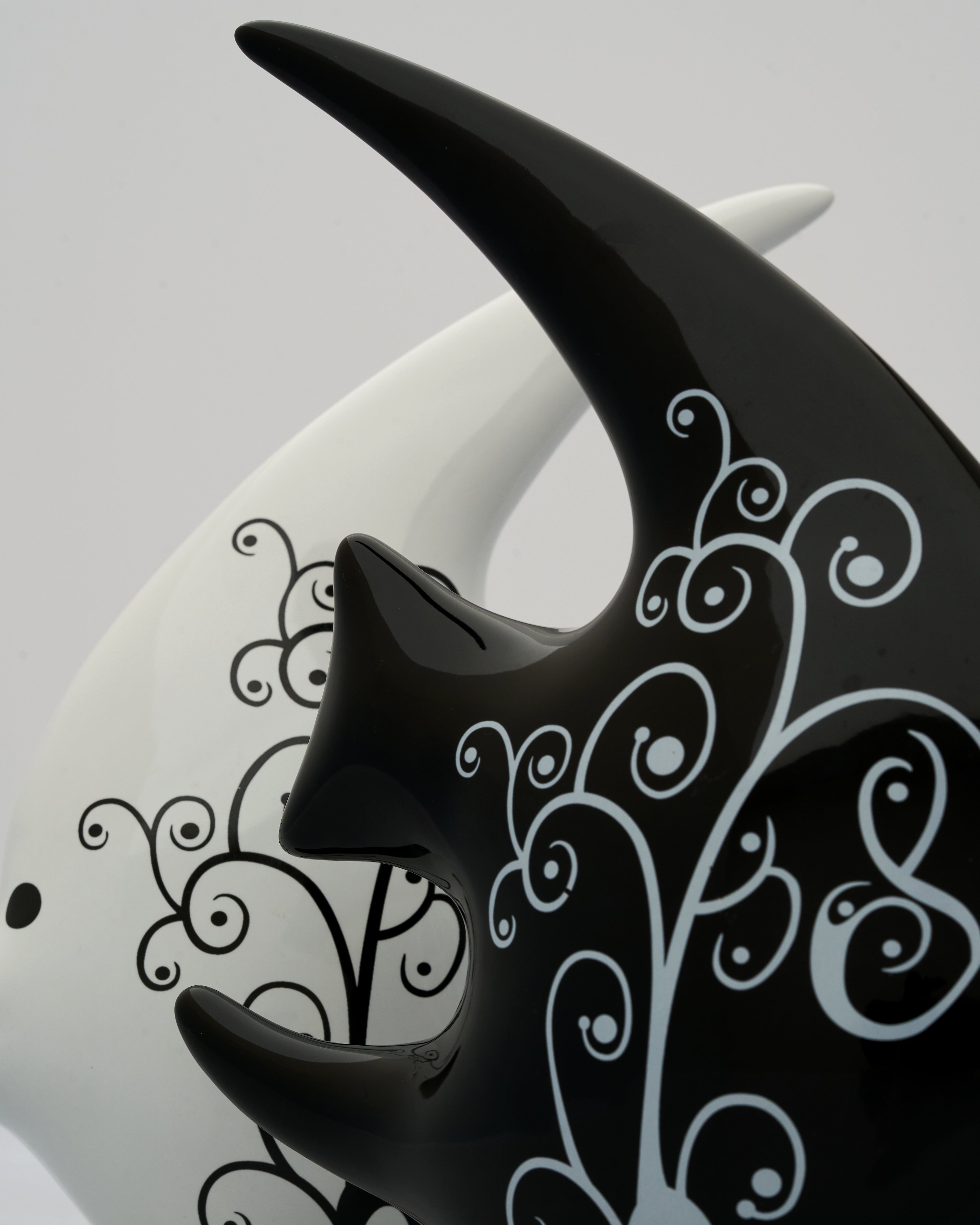 Monochrome Fish Decor