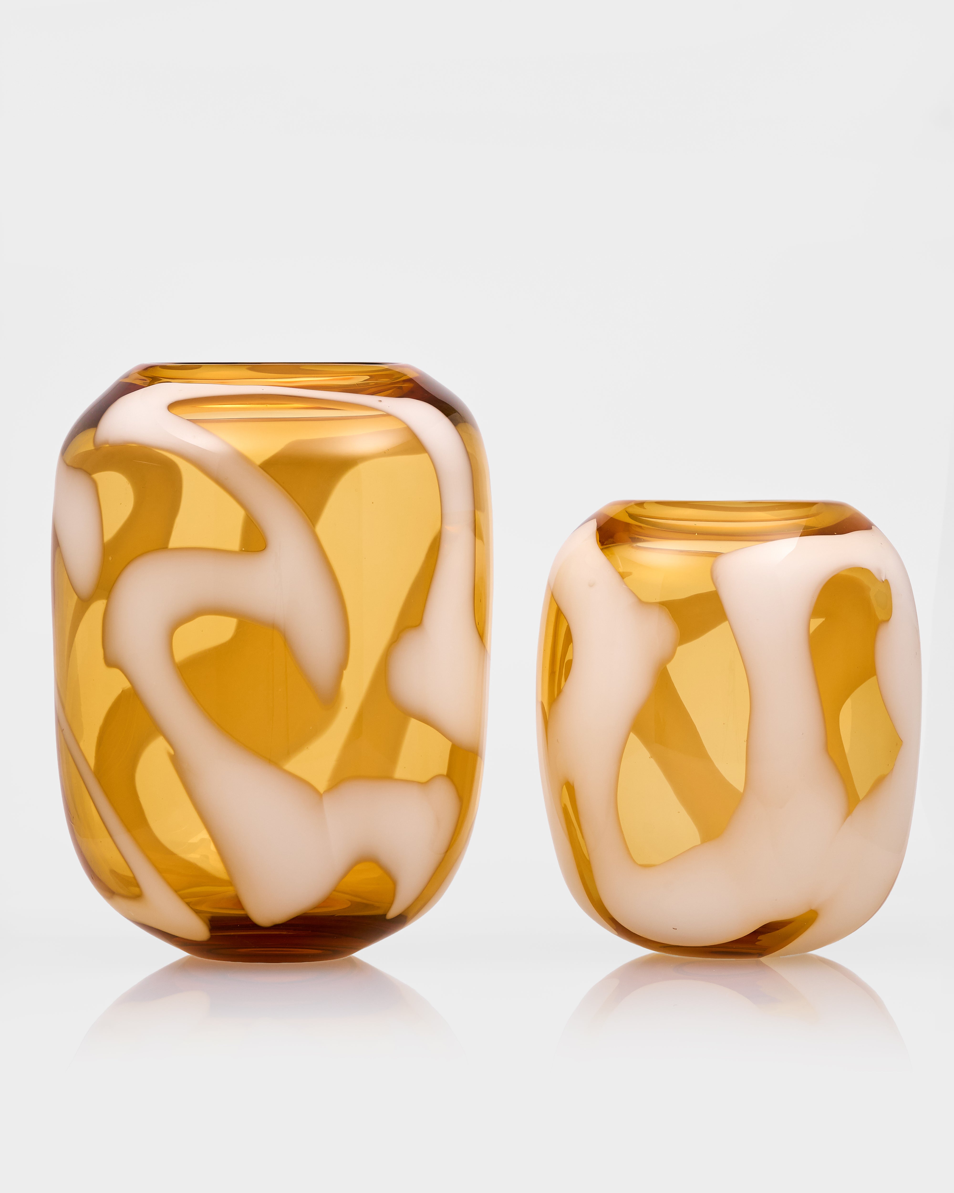 Sora Yellow Dual Vases
