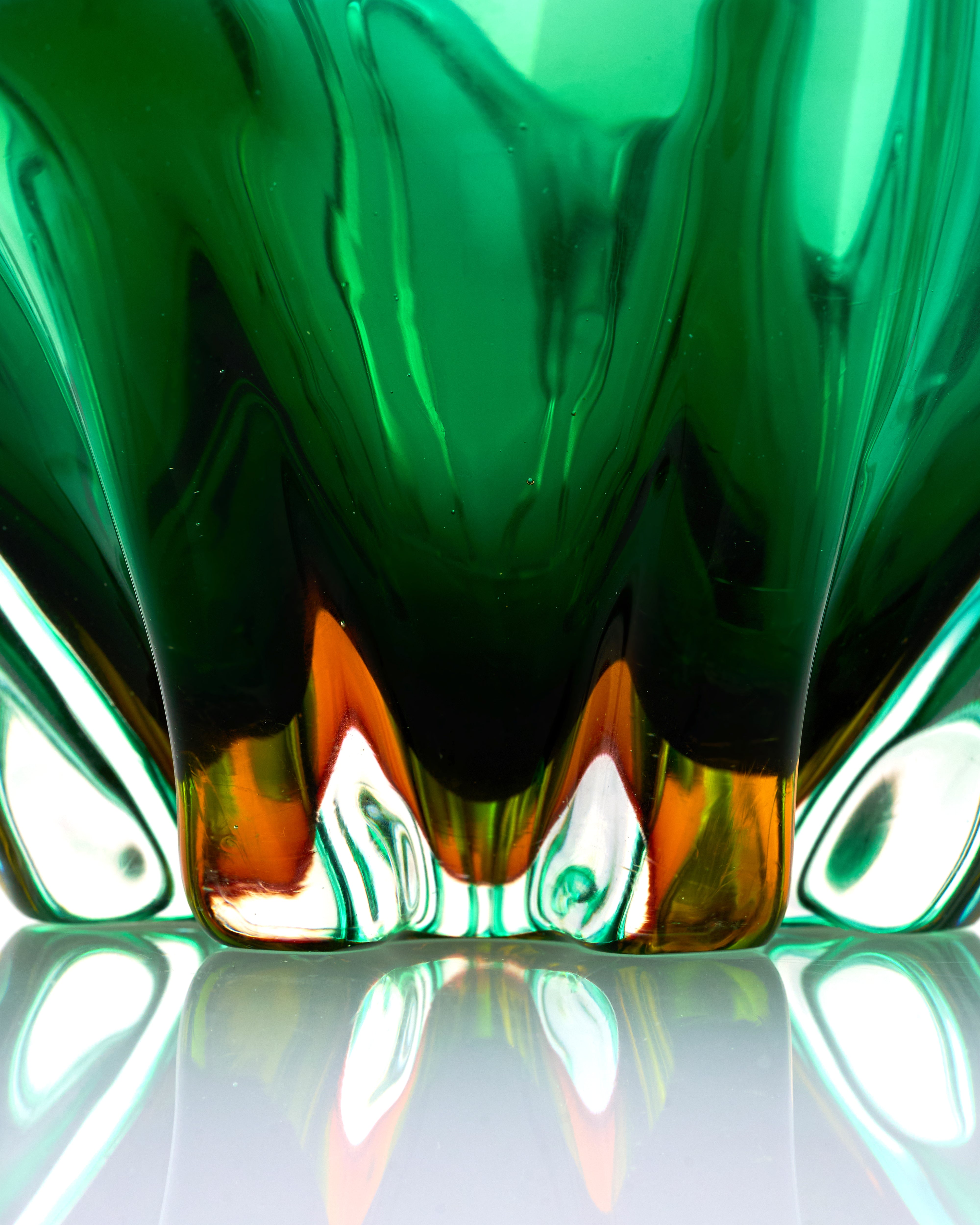Swirly Green Crystal Decor