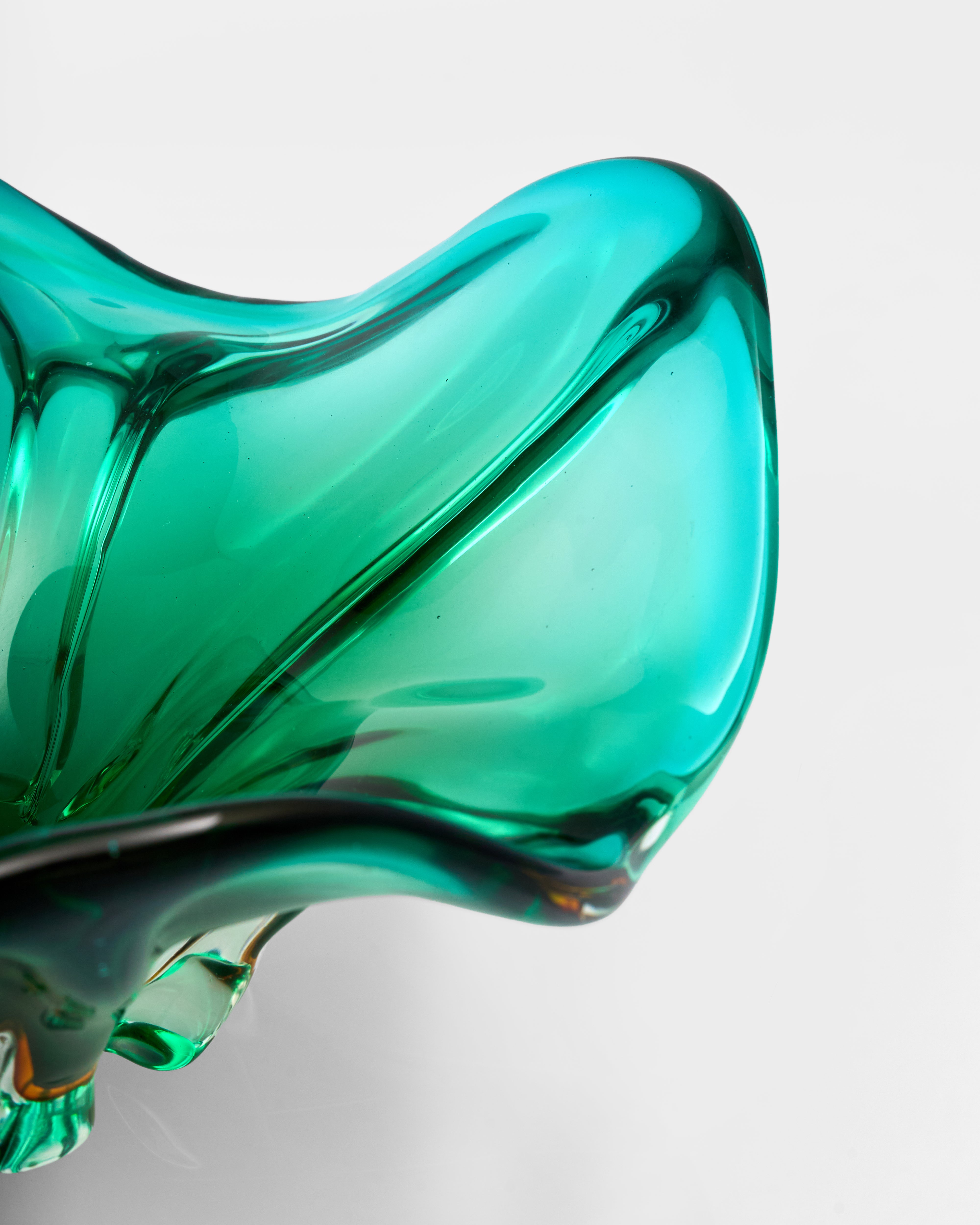 Swirly Green Crystal Decor