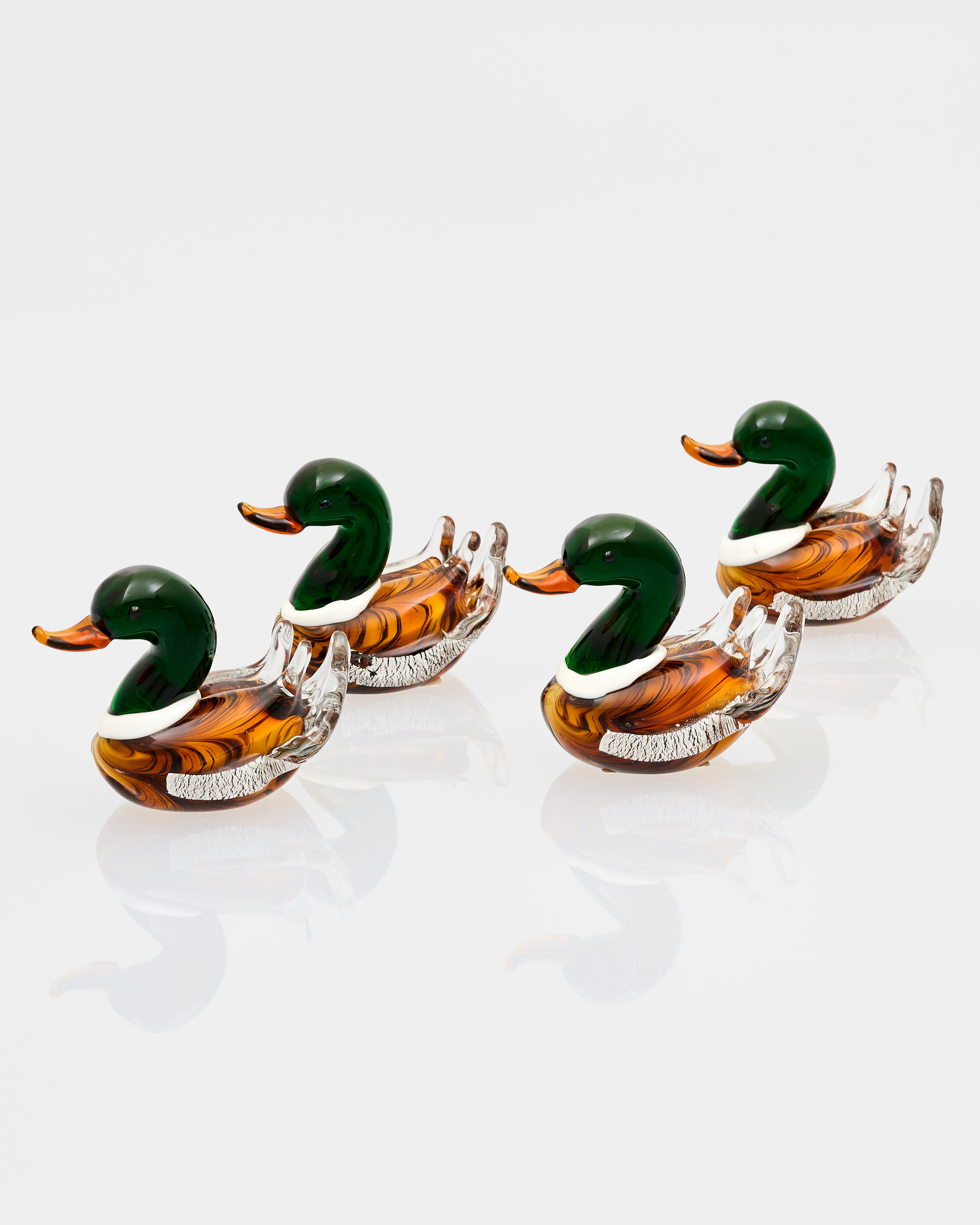 Small Duck Figurine Decor Set