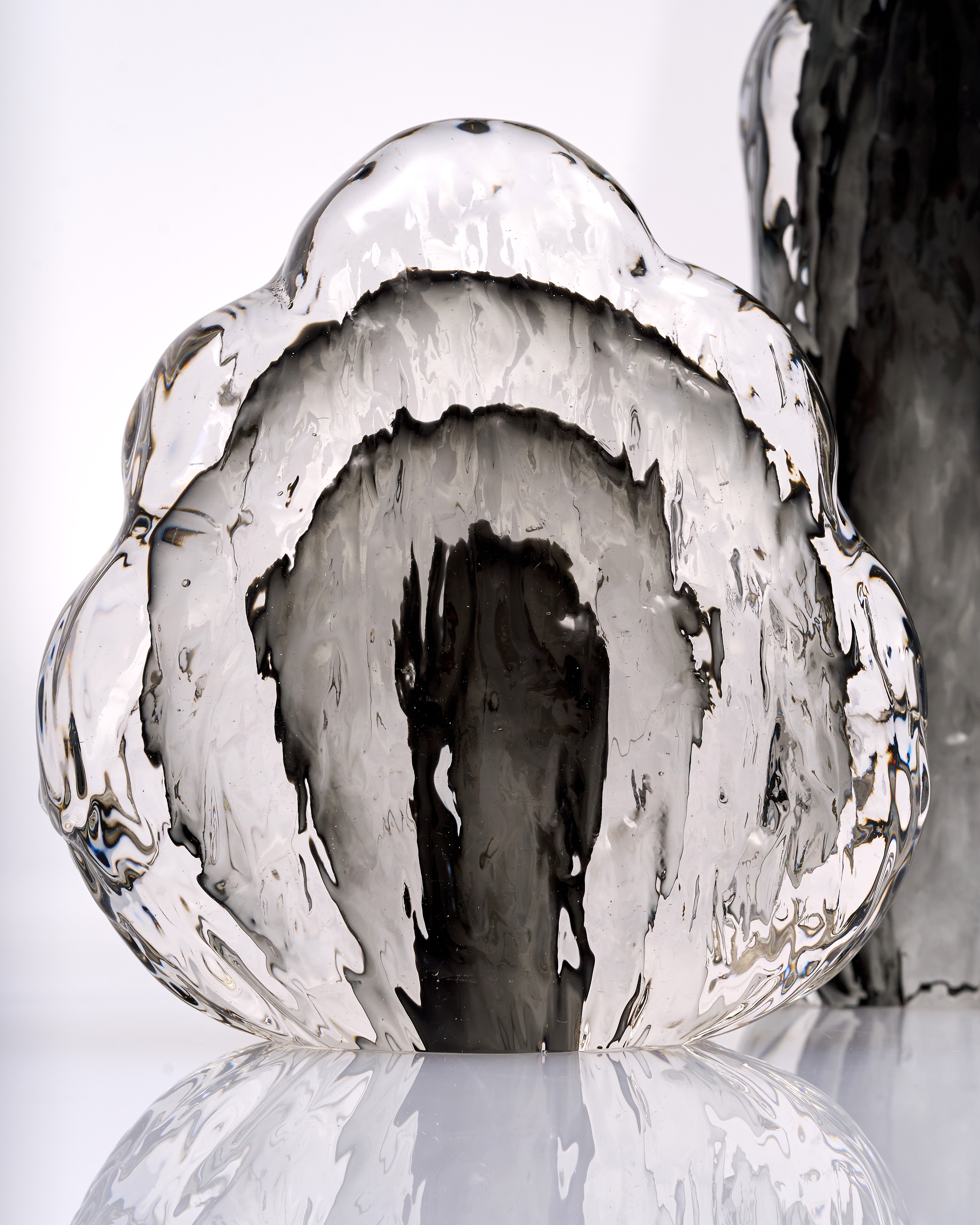 Obsidian Crystal Duo Decor