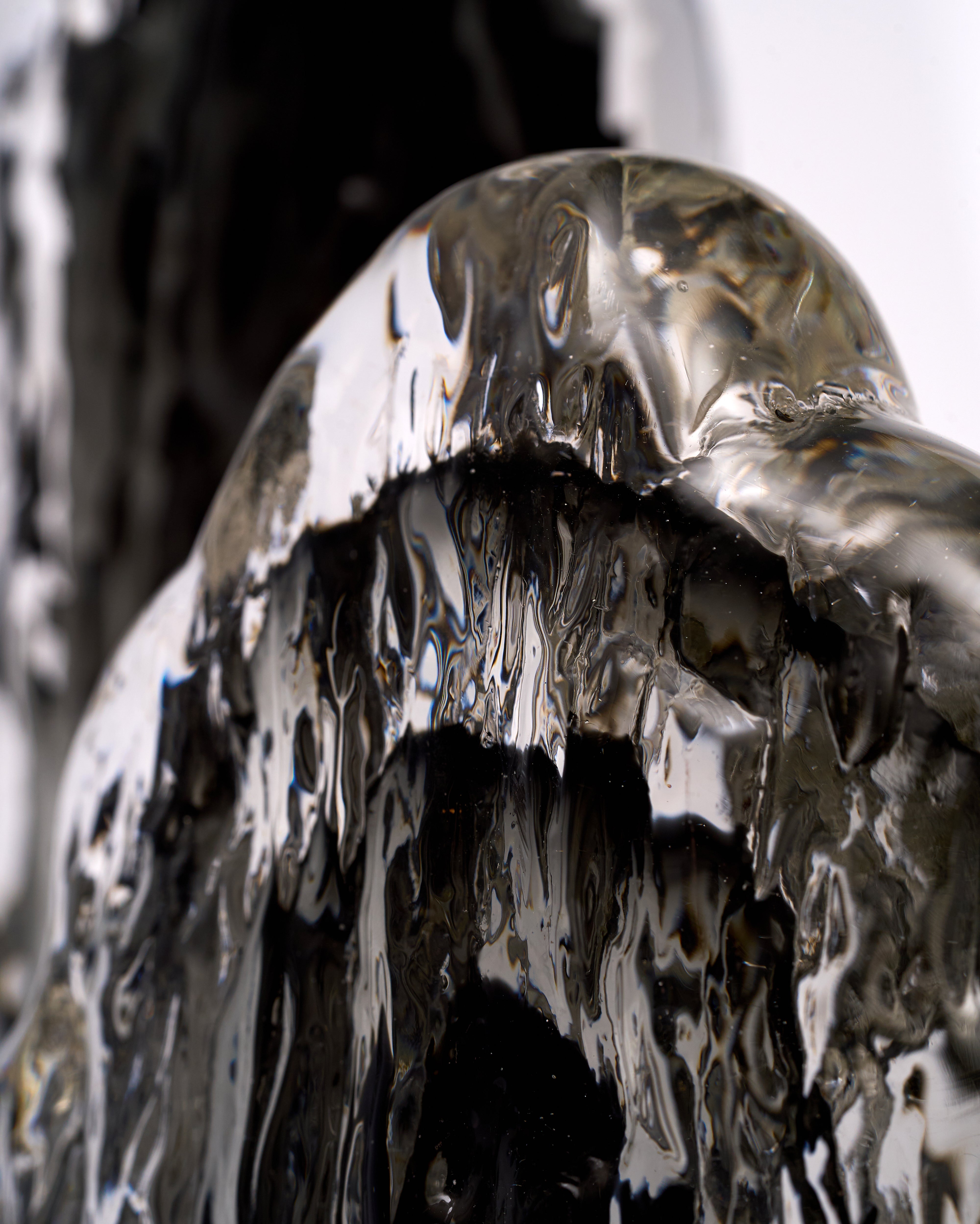 Obsidian Crystal Duo Decor