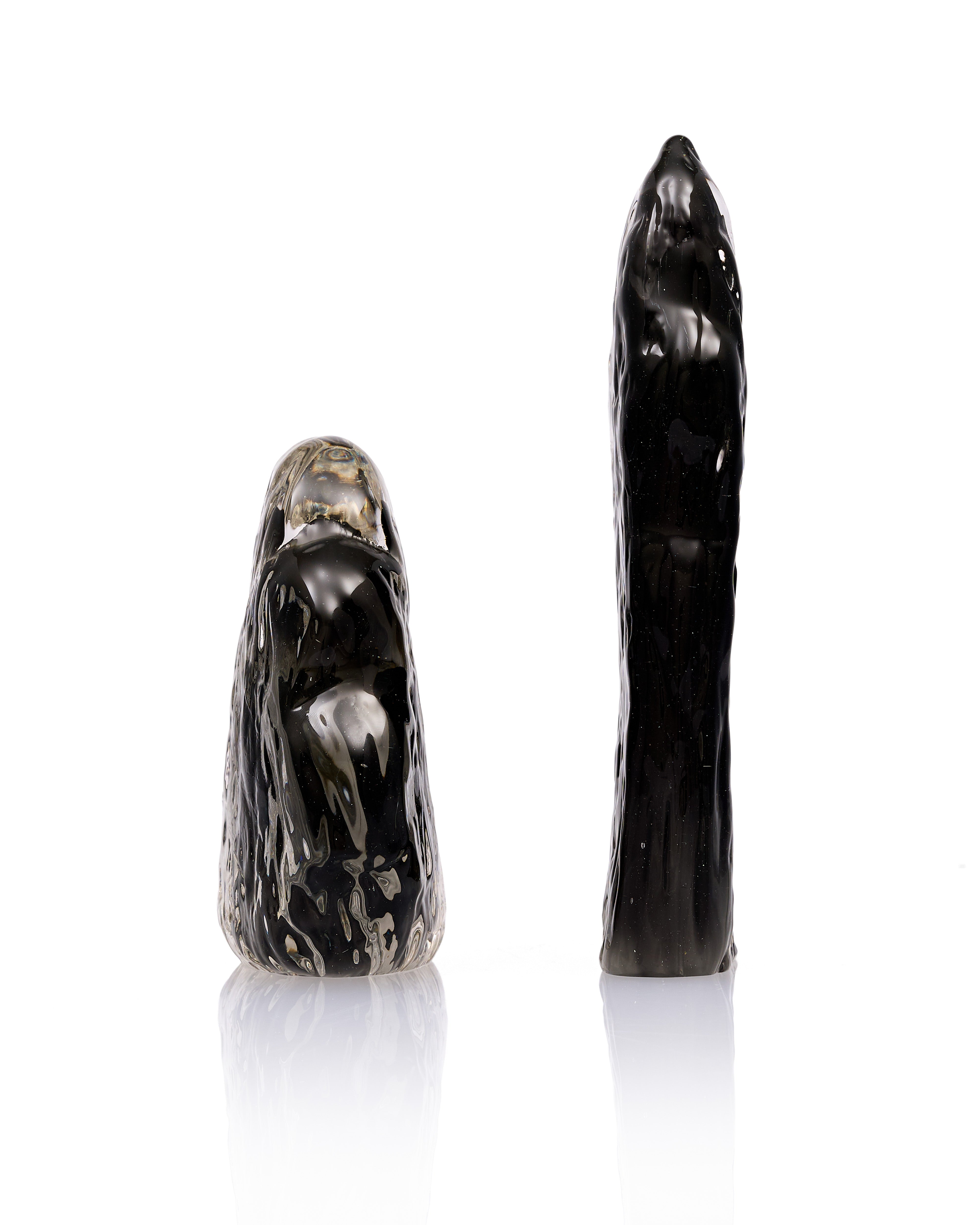 Obsidian Crystal Duo Decor