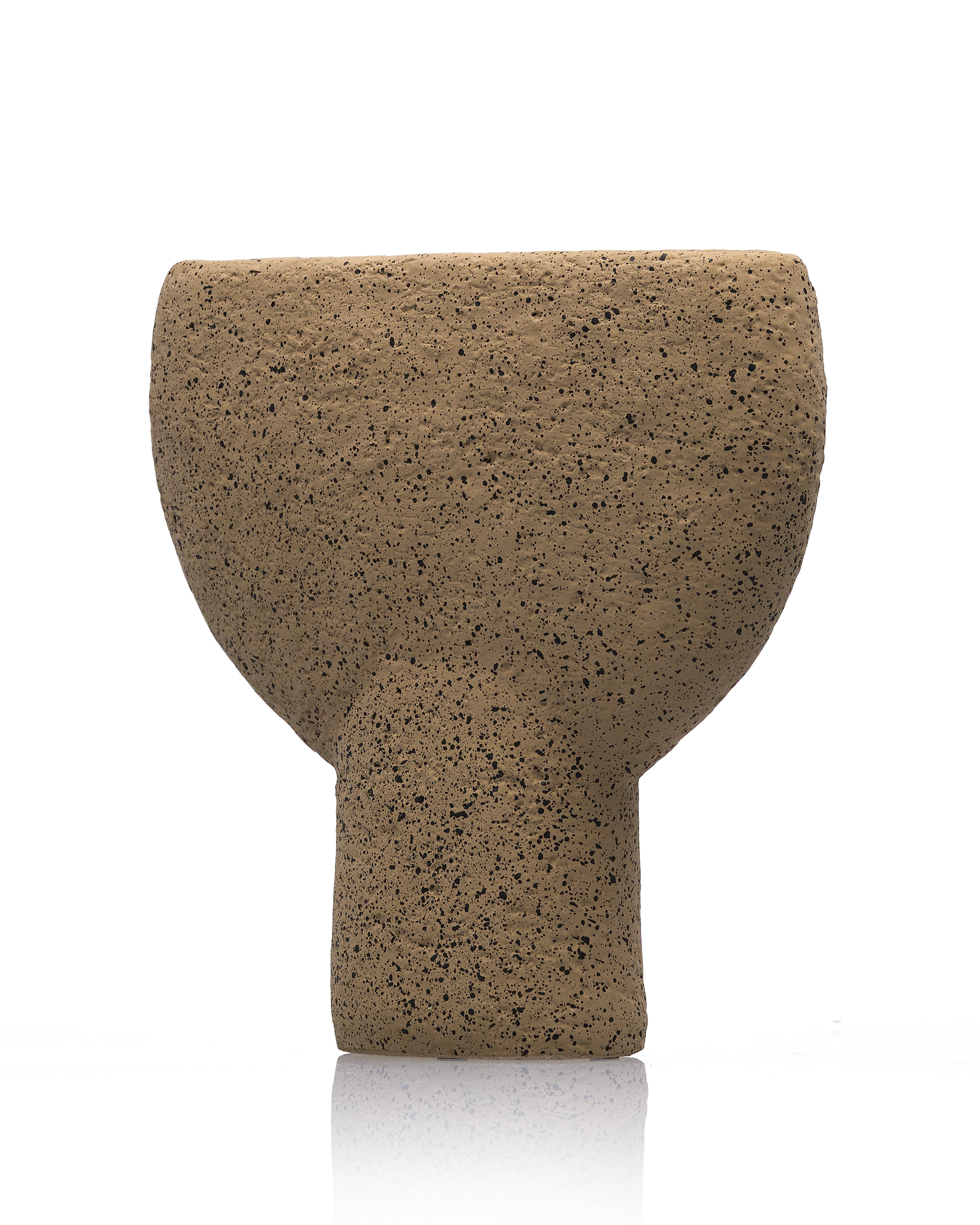 Dune Pedestal Cement Vase - Windsor Oak