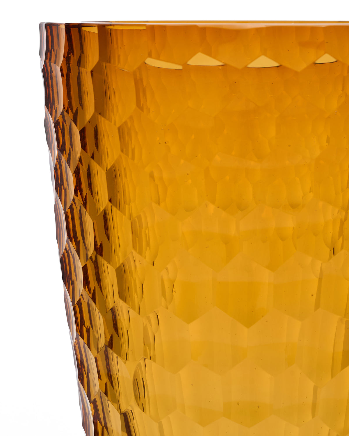 Egermann Amber Crystal Glass Vase