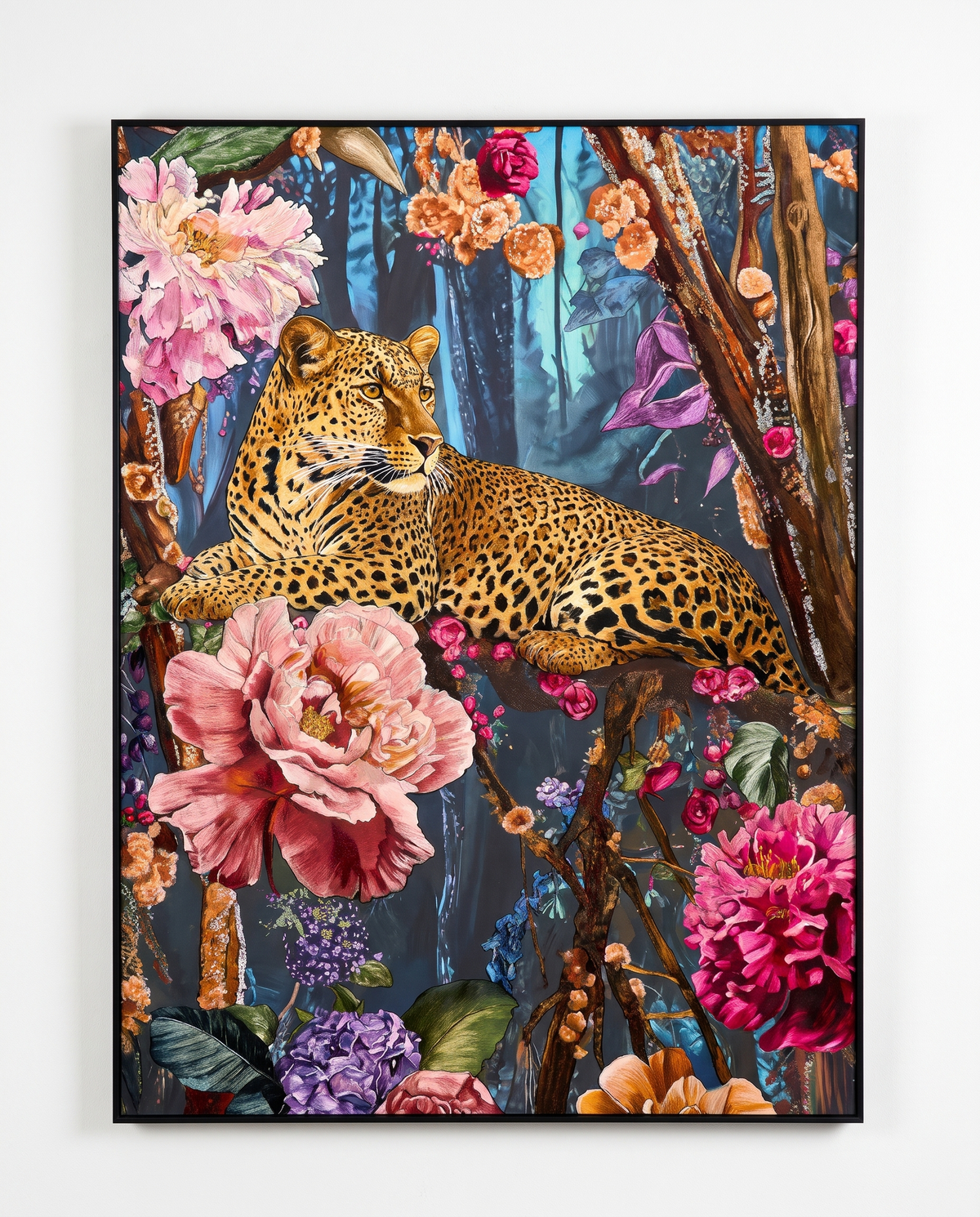 Flora & Feline - Luxury Embroidered Wallart
