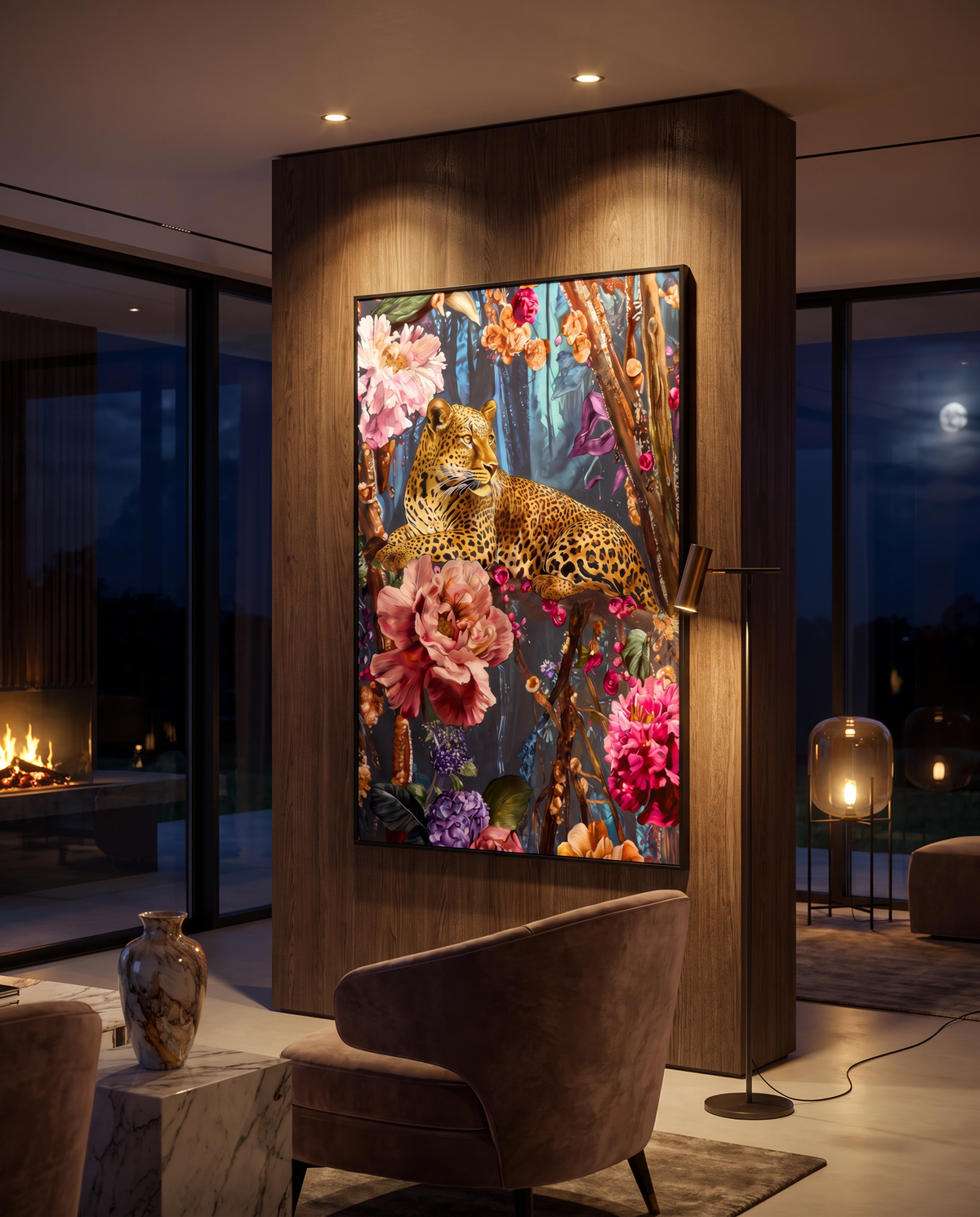 Flora & Feline - Luxury Embroidered Wallart