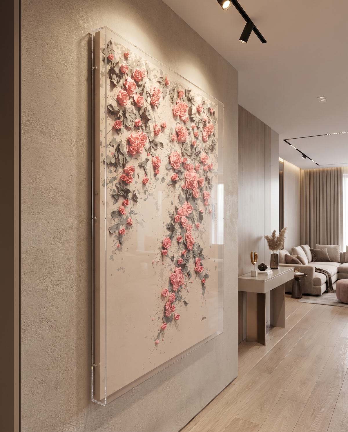 Flora’s Descent - Luxury Modern Wallart