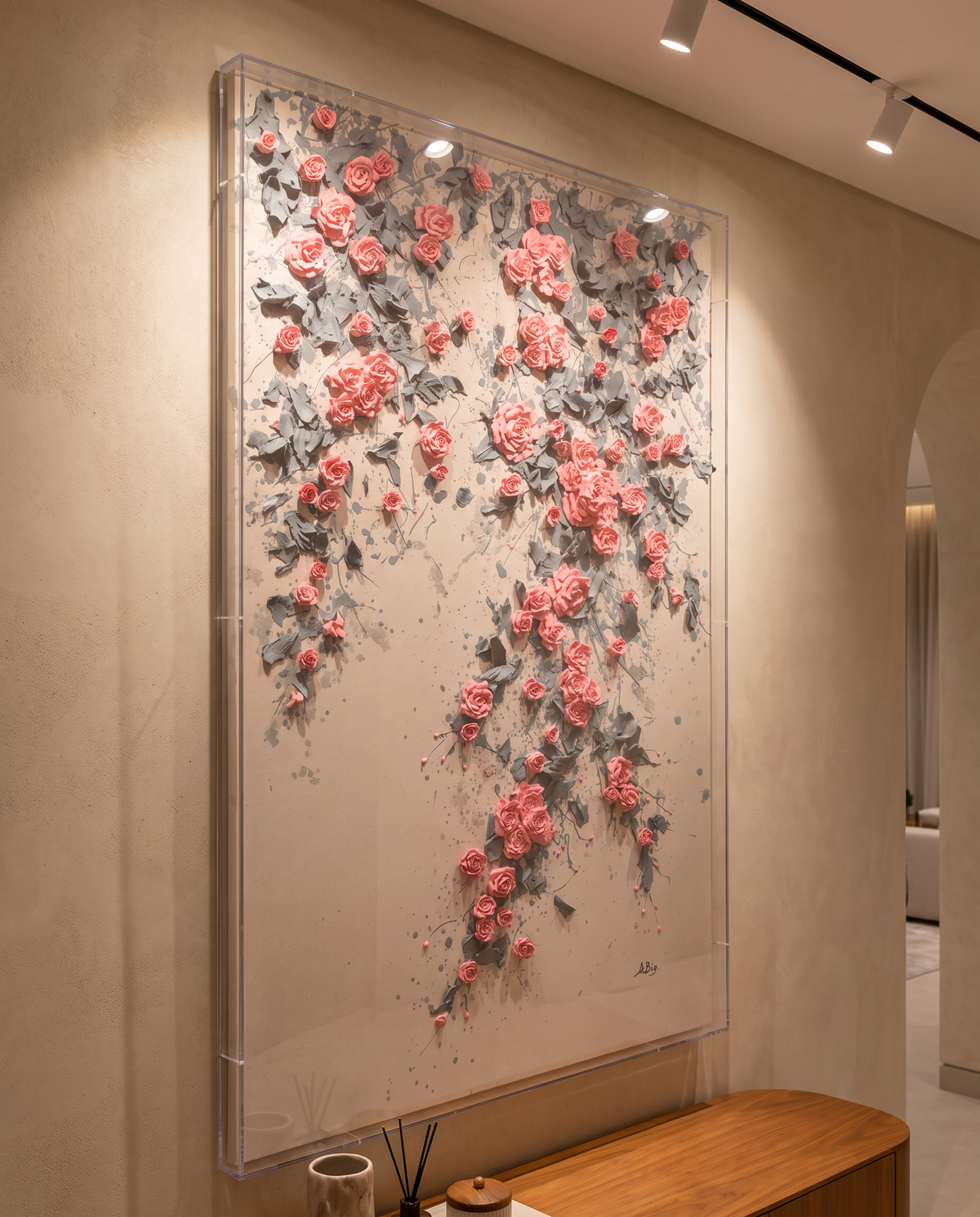 Flora’s Descent - Luxury Modern Wallart