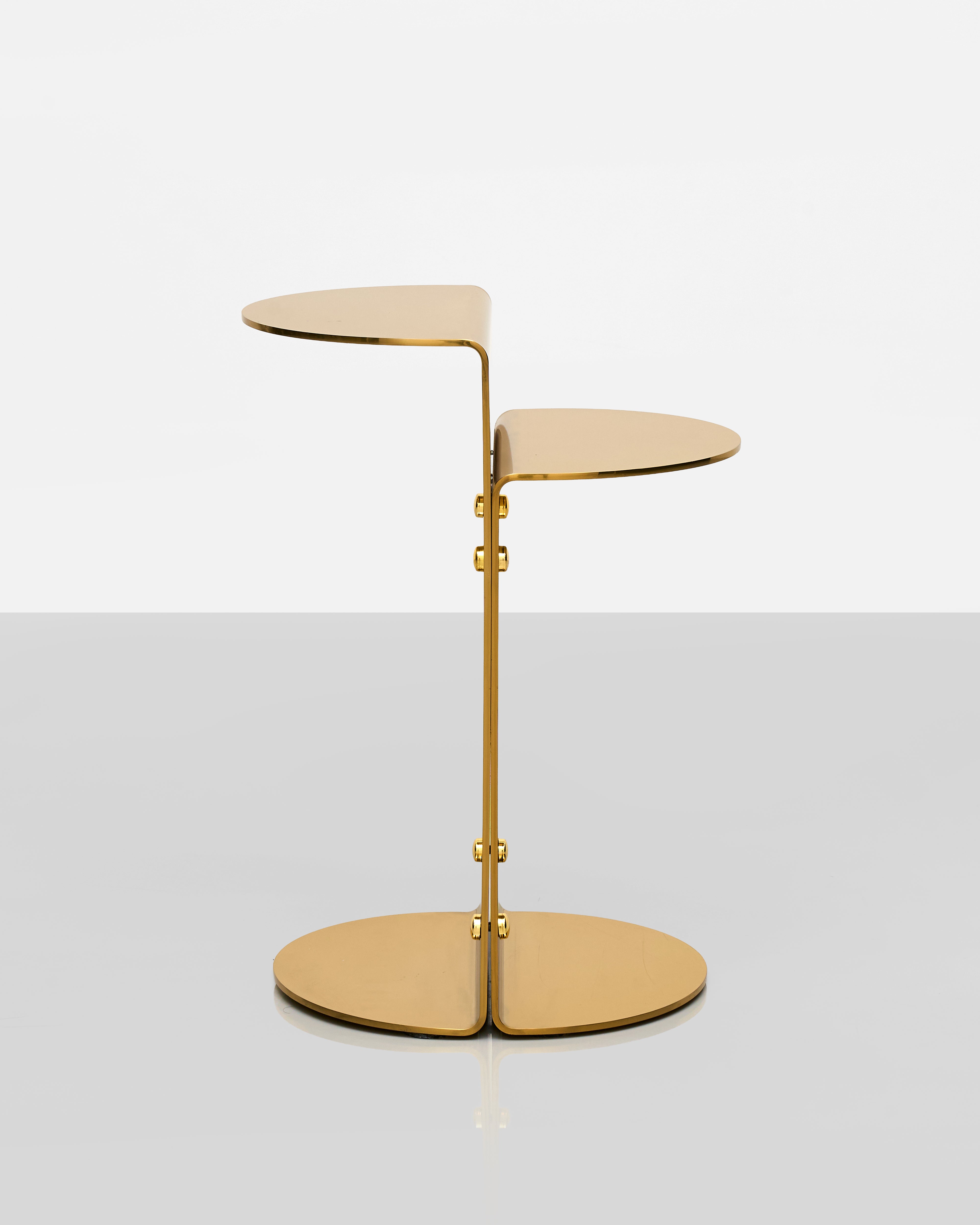 Flux Golden Stainless Steel Side Table