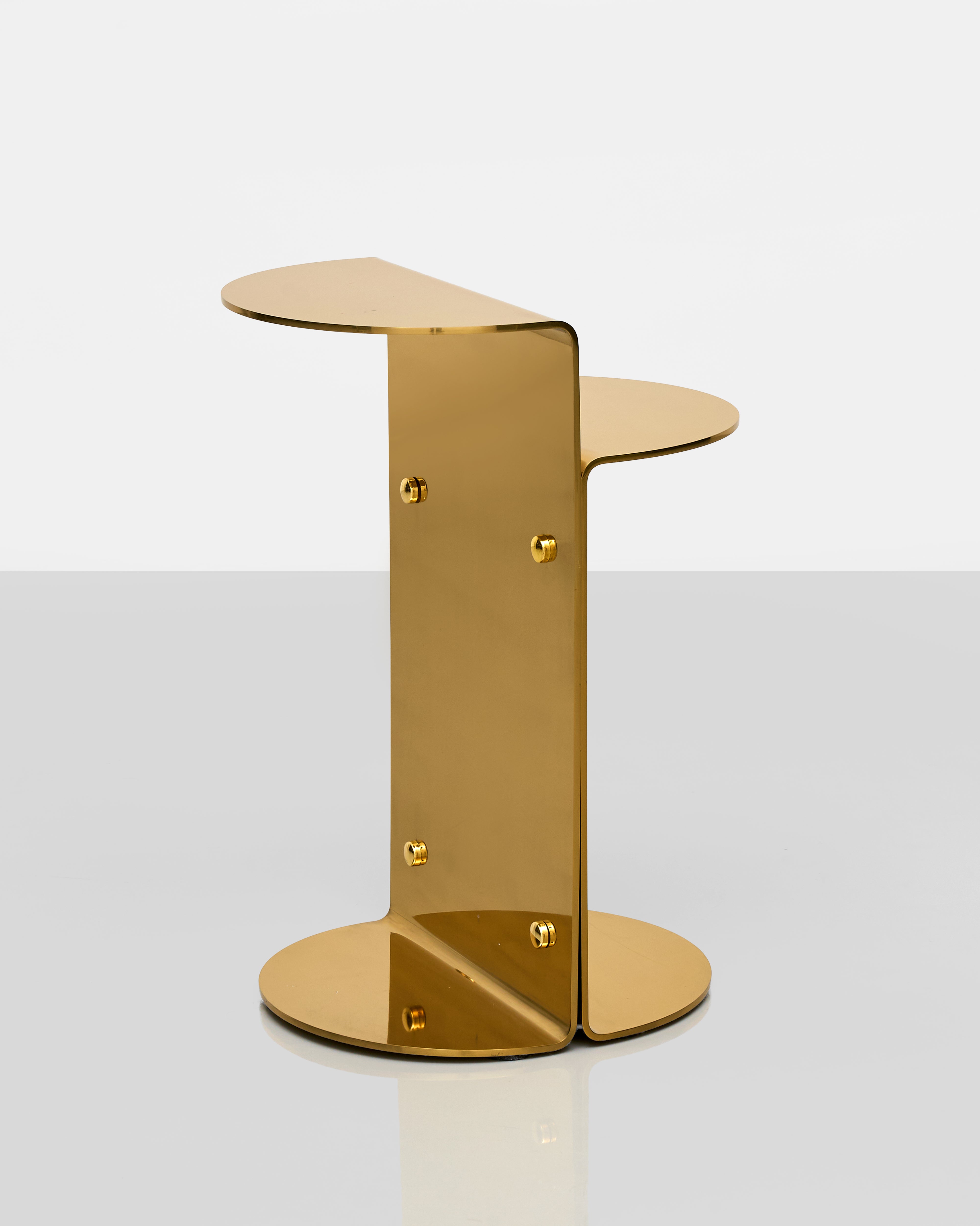 Flux Golden Stainless Steel Side Table