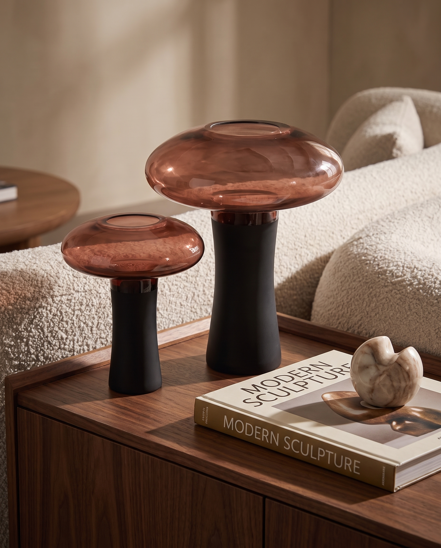 Garnet Canopy Vase Set