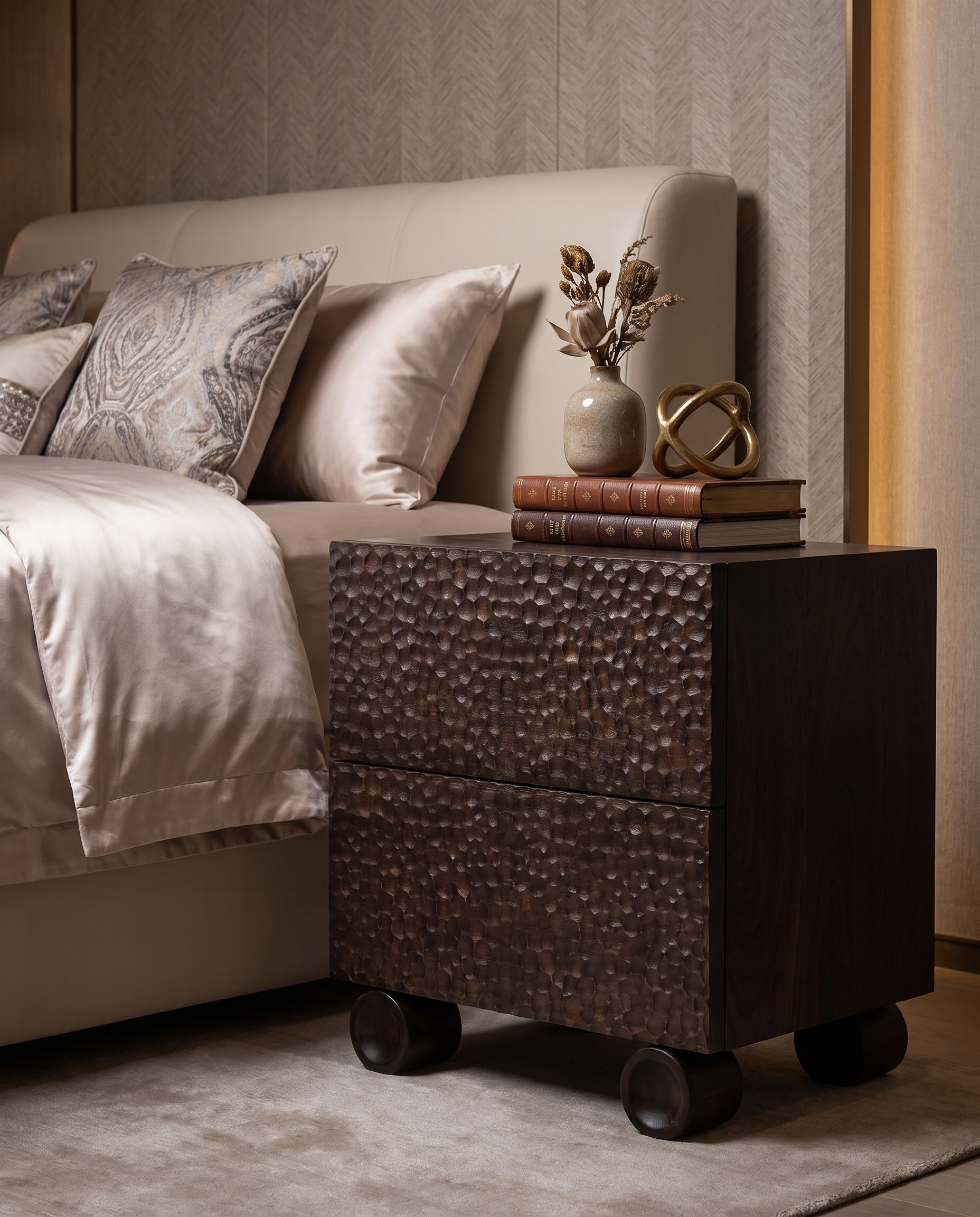 Garrison Nightstand Bedside Table(Set of 2)