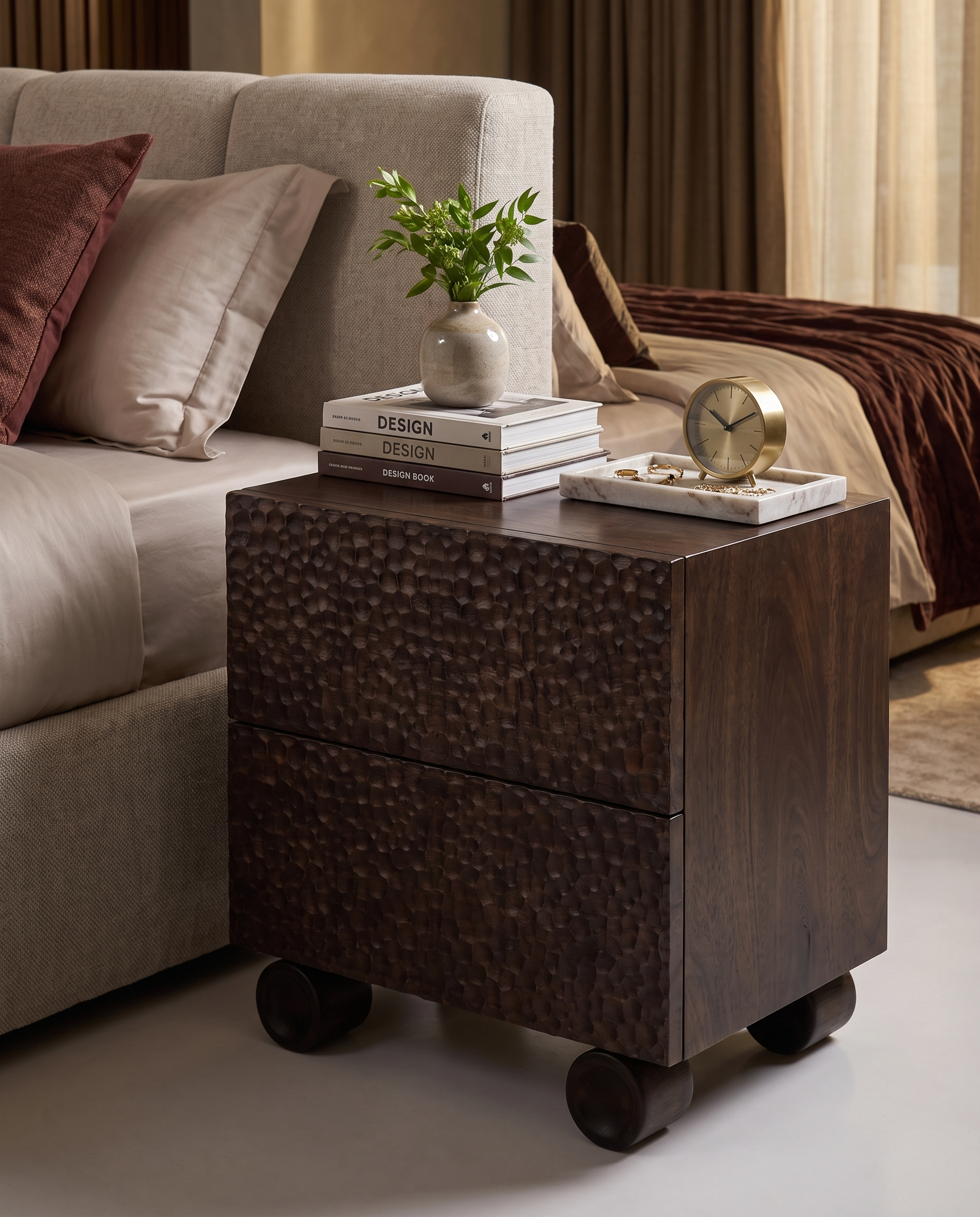 Garrison Nightstand Bedside Table(Set of 2)