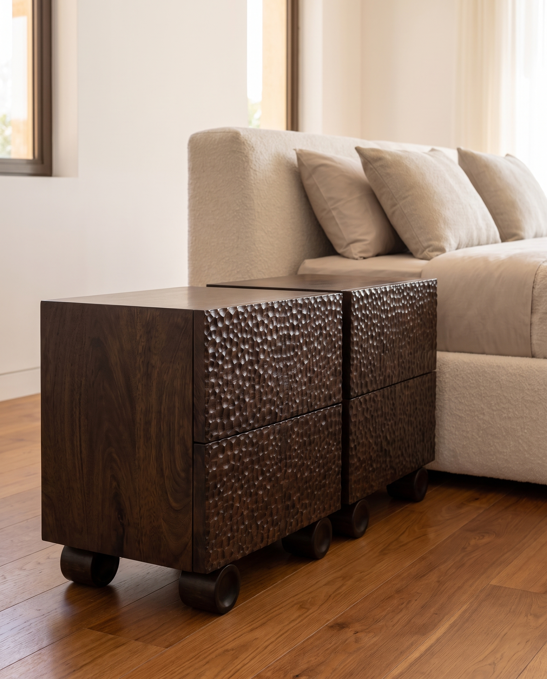 Garrison Nightstand Bedside Table(Set of 2)