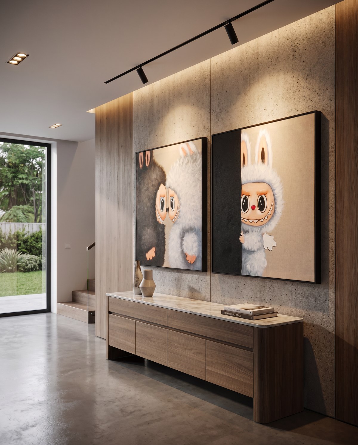 Gizmo & Pixie - Labubu Duo Wallart