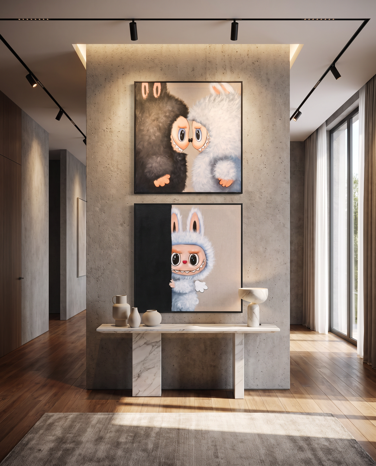 Gizmo & Pixie - Labubu Duo Wallart