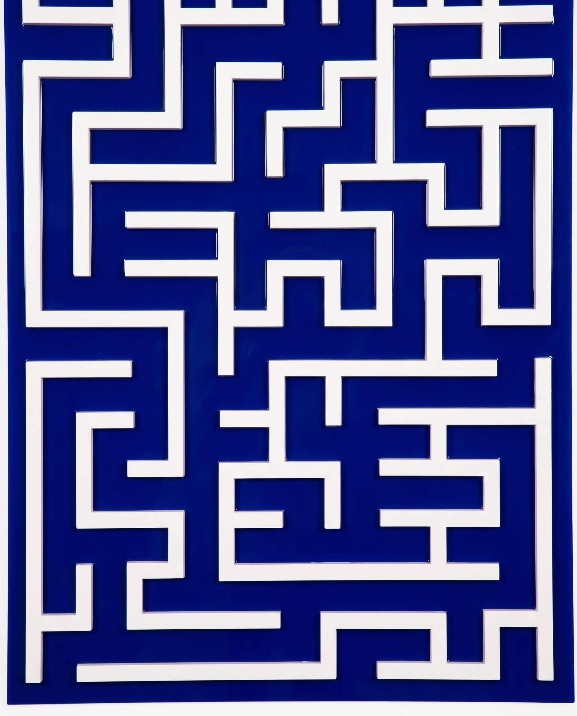 Harmony Maze Wall Art - Bold Navy Blue