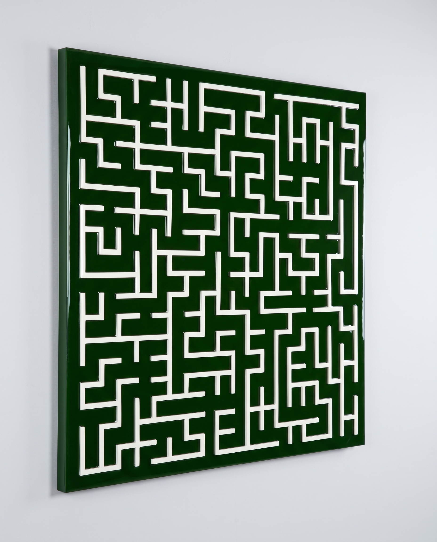 Harmony Maze Wall Art - Waiouru Green