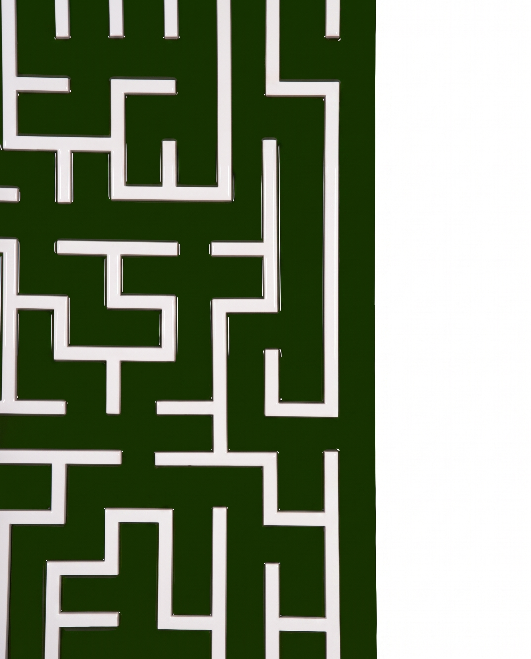 Harmony Maze Wall Art - Waiouru Green