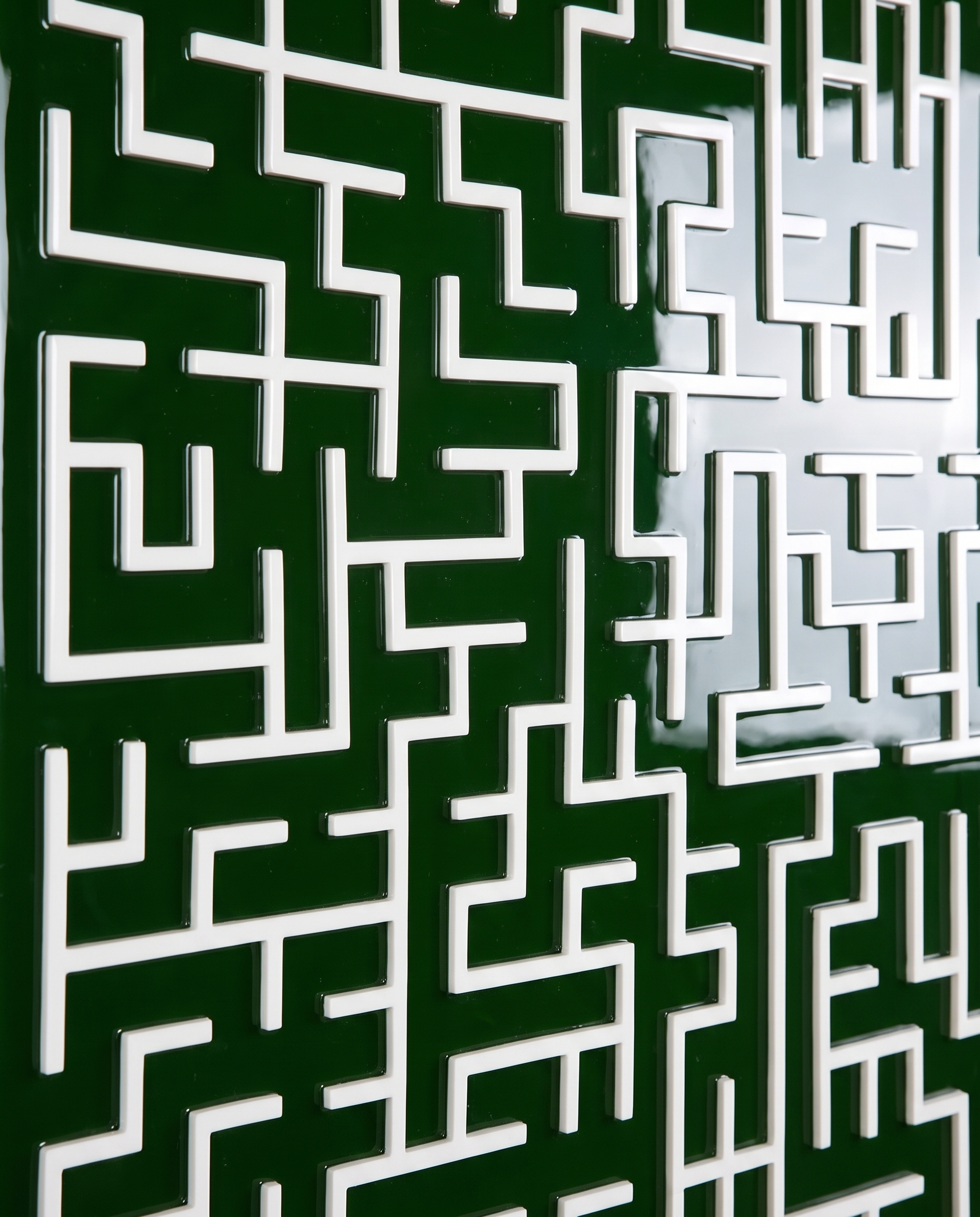 Harmony Maze Wall Art - Waiouru Green