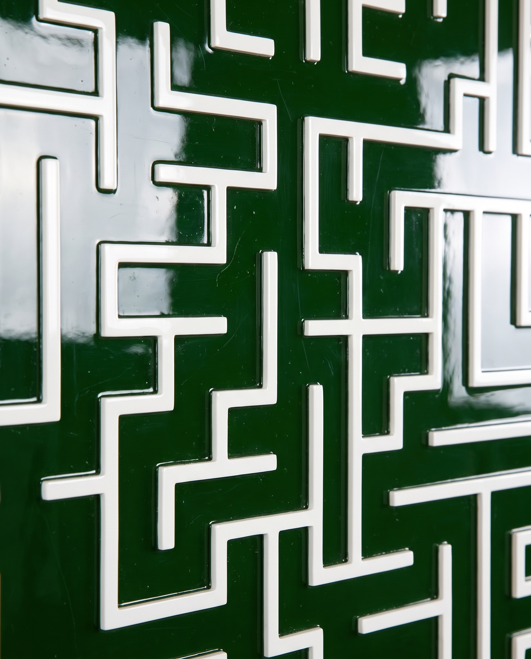 Harmony Maze Wall Art - Waiouru Green