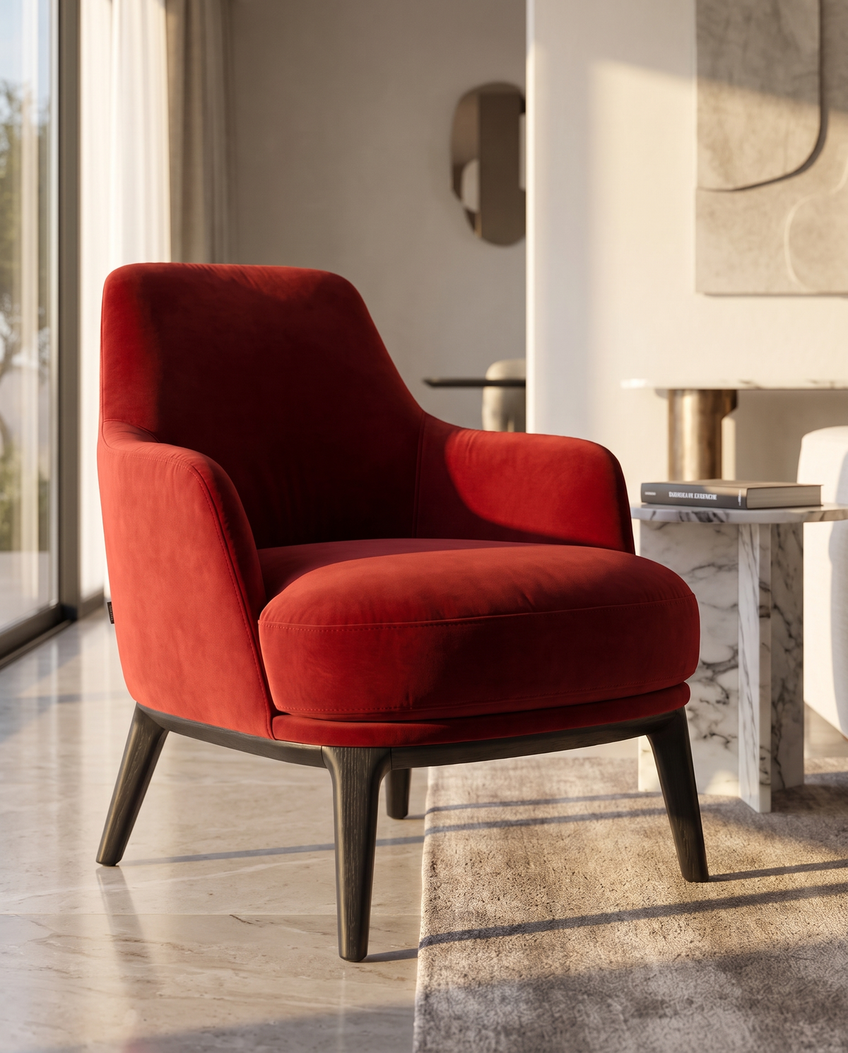 Huxley Premium Armchair - Red
