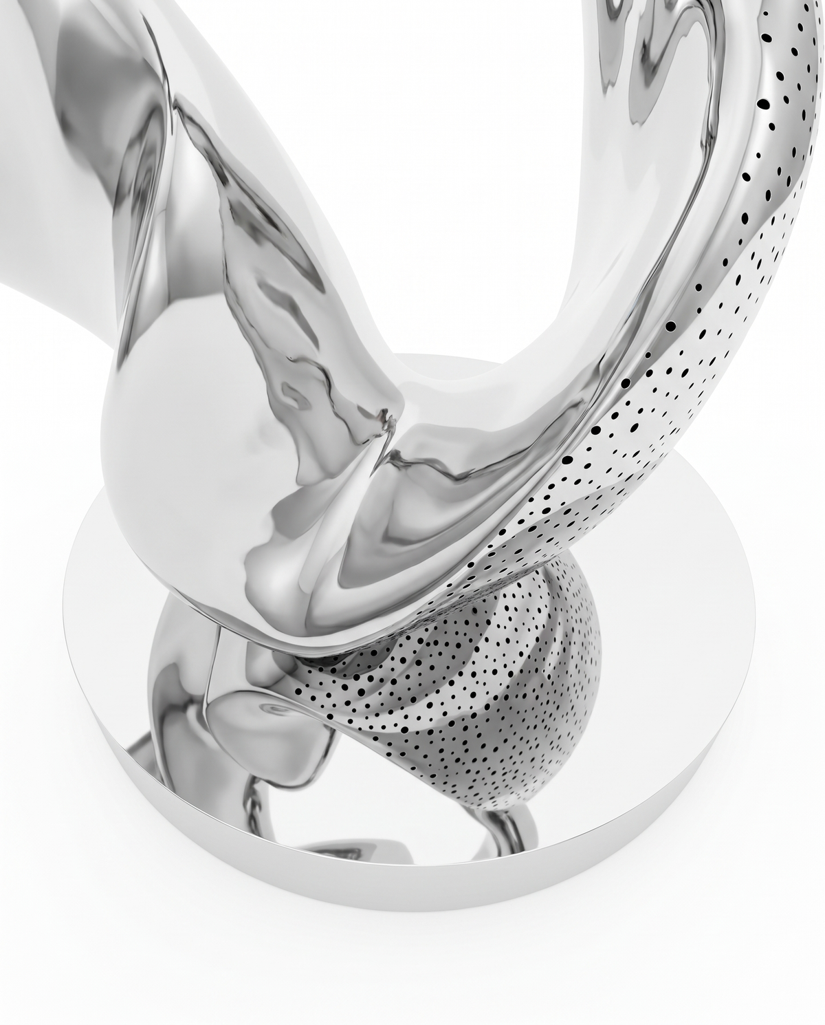 Infinity Ribbon Stainless Steel Large Sculpture