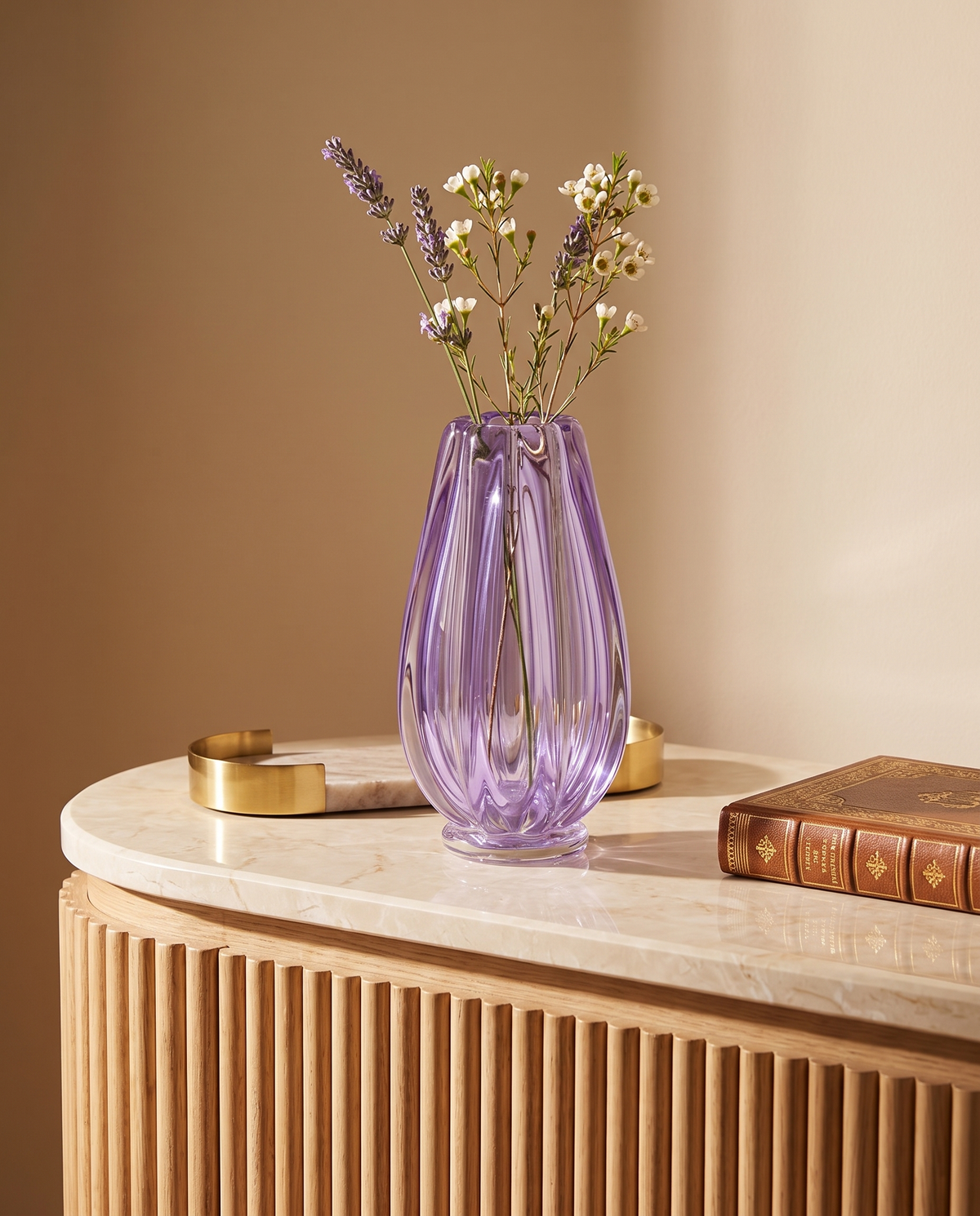 Kunzite Purple Crystal Vase