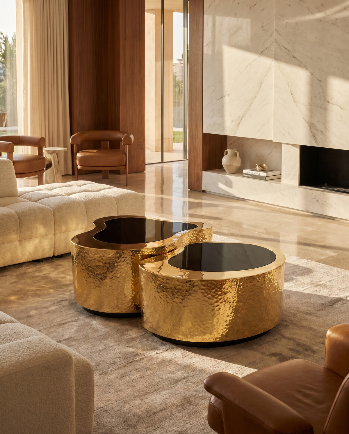 Lagoon Gold Nesting Coffee Table