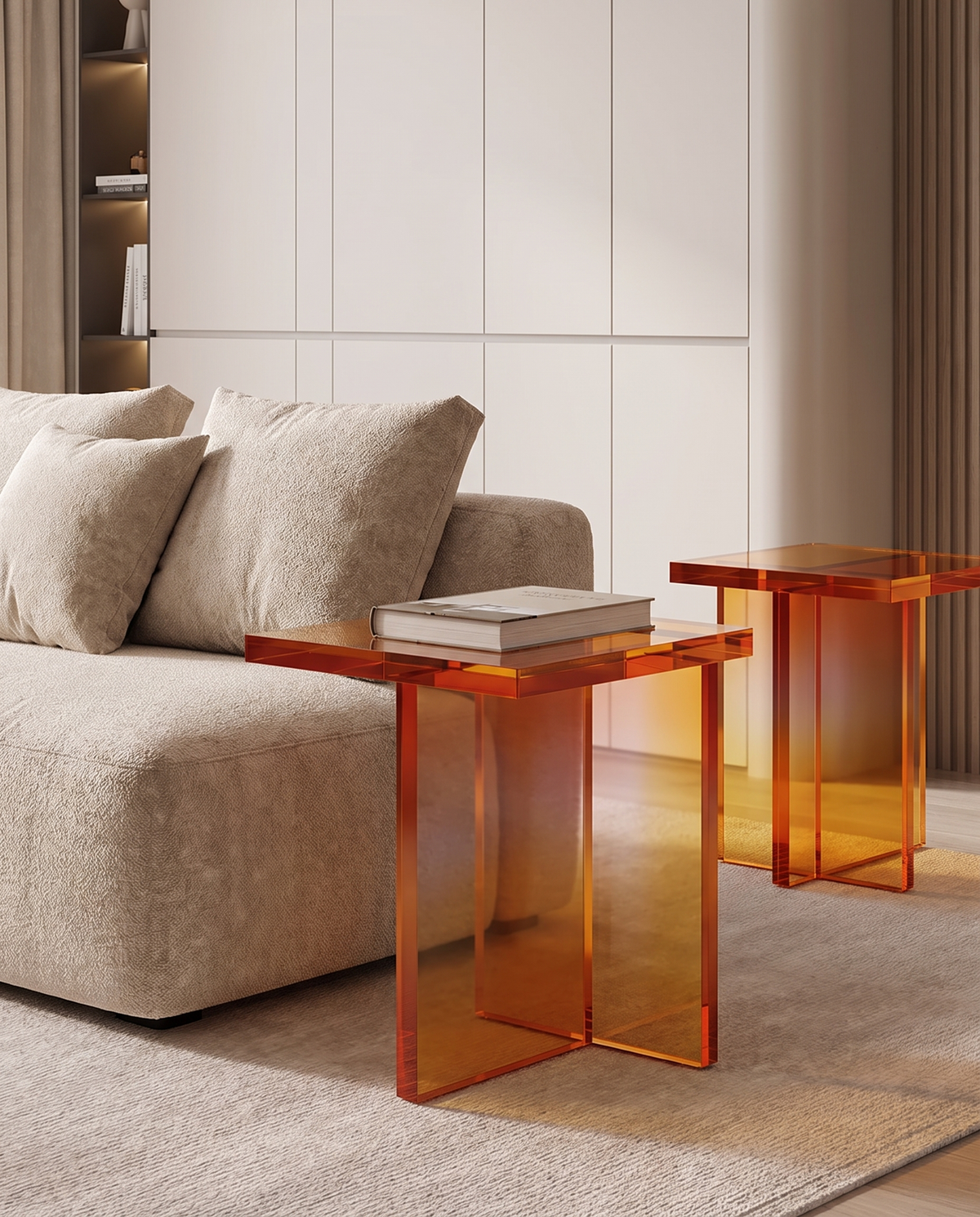 Lucent Lux Acrylic Side Table