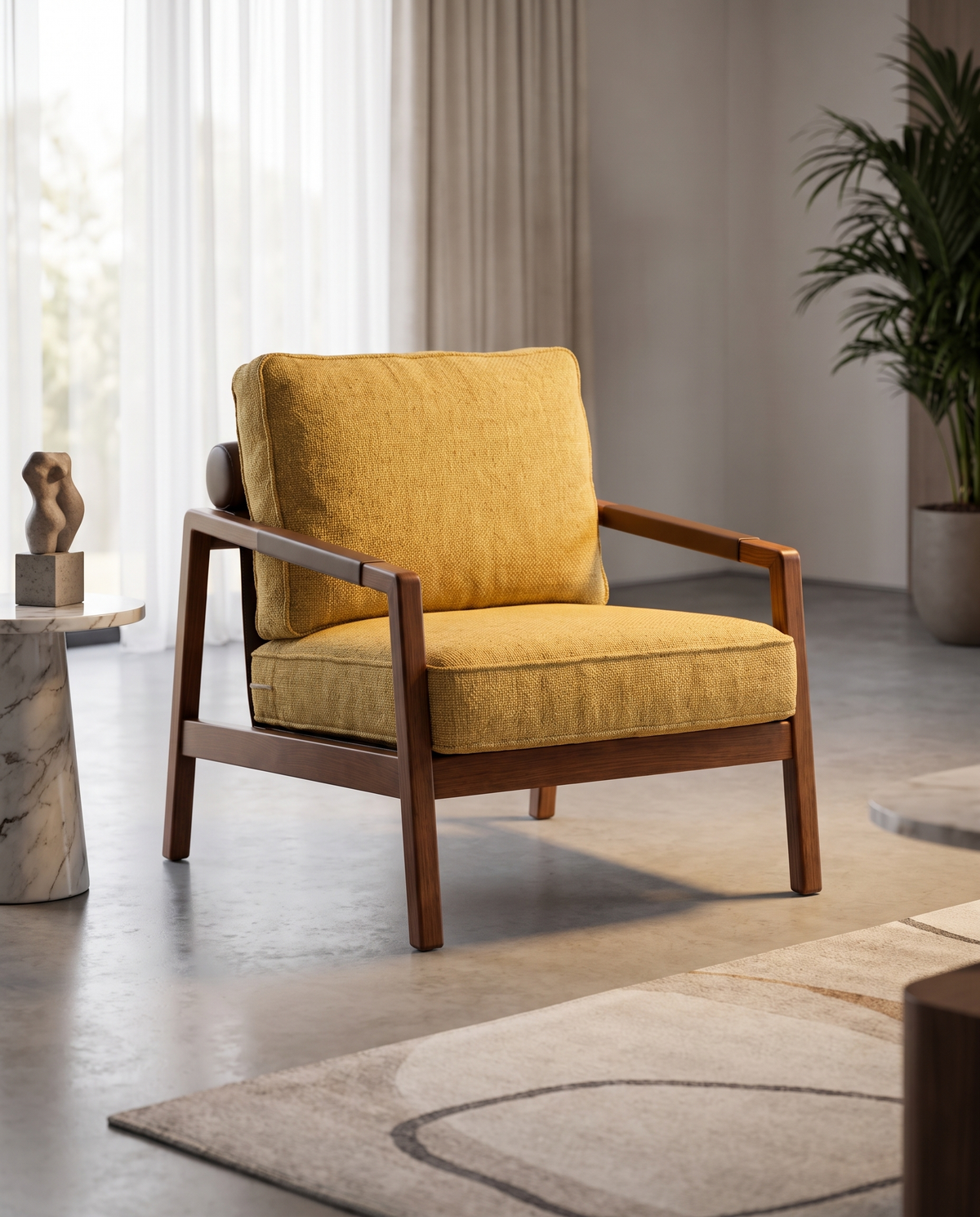 Malibu Lowline Armchair - Yellow