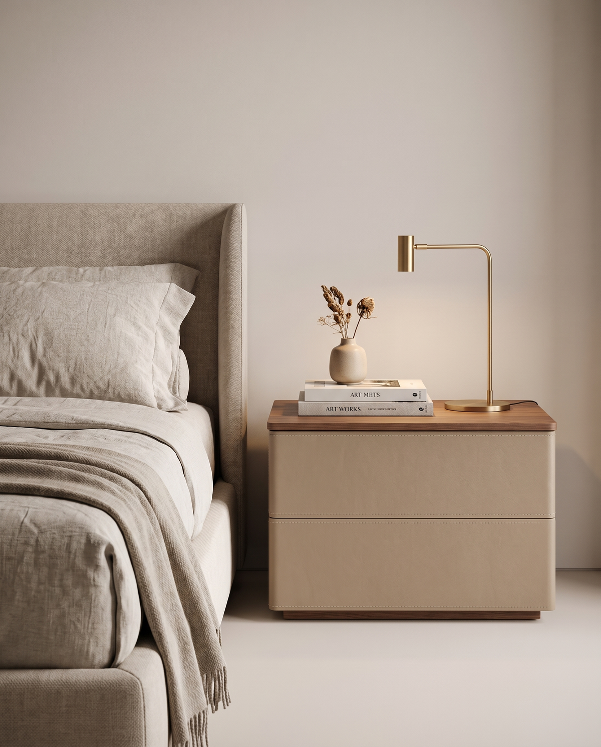 Marche Chest Nightstand Bedside Table(Set of 2)