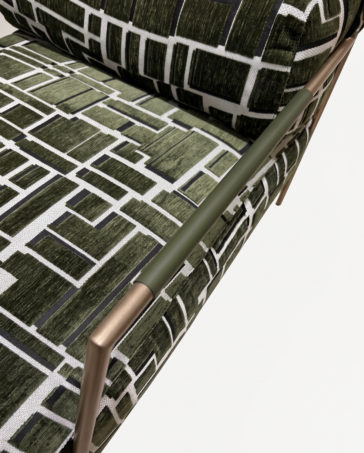 Merlot Armchair - Army Green