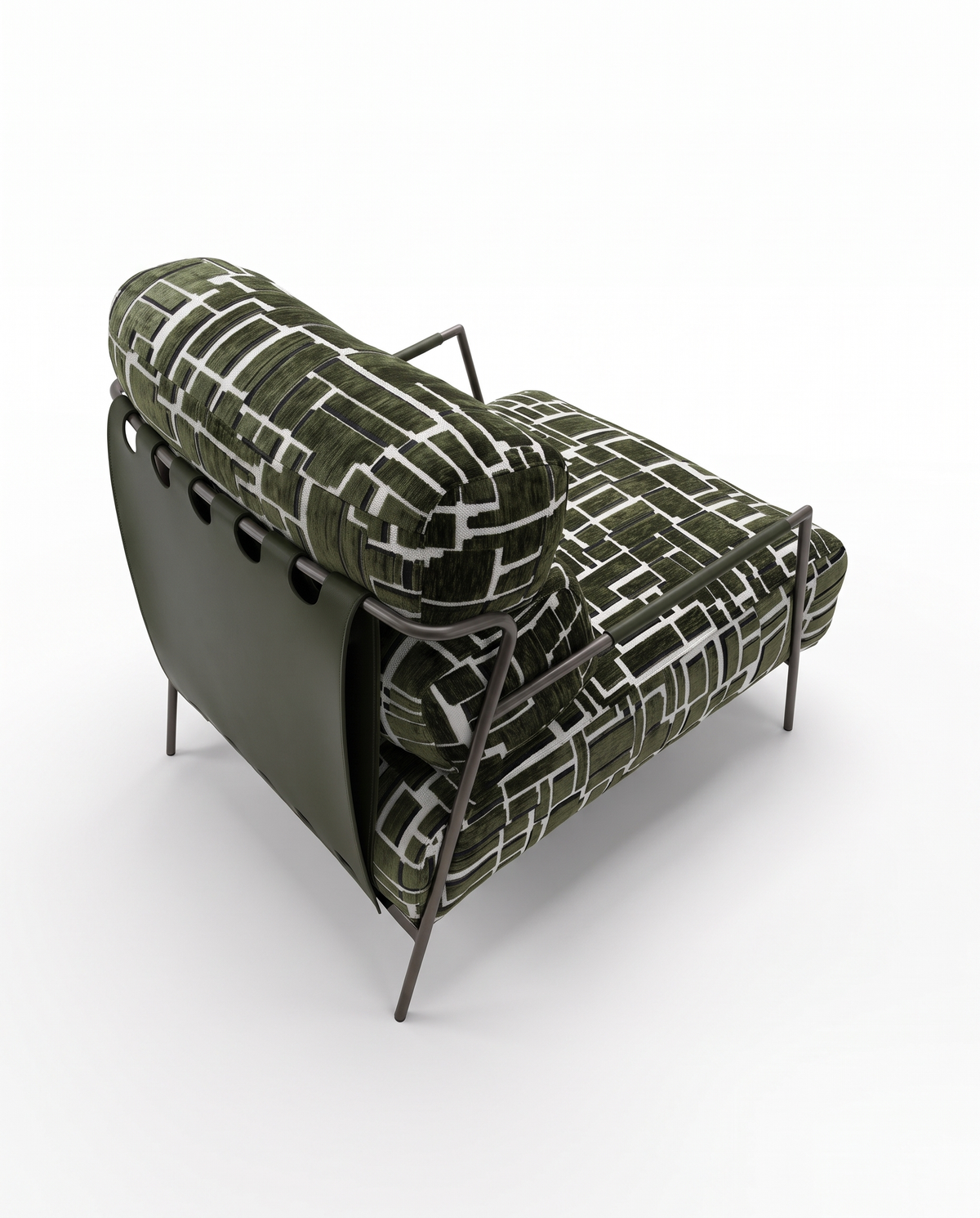 Merlot Armchair - Army Green