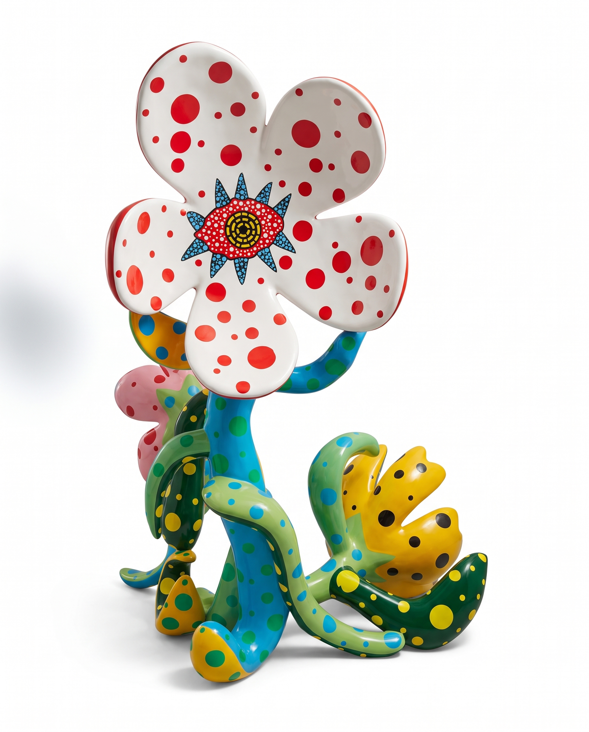Polka Dot Flower Sculpture
