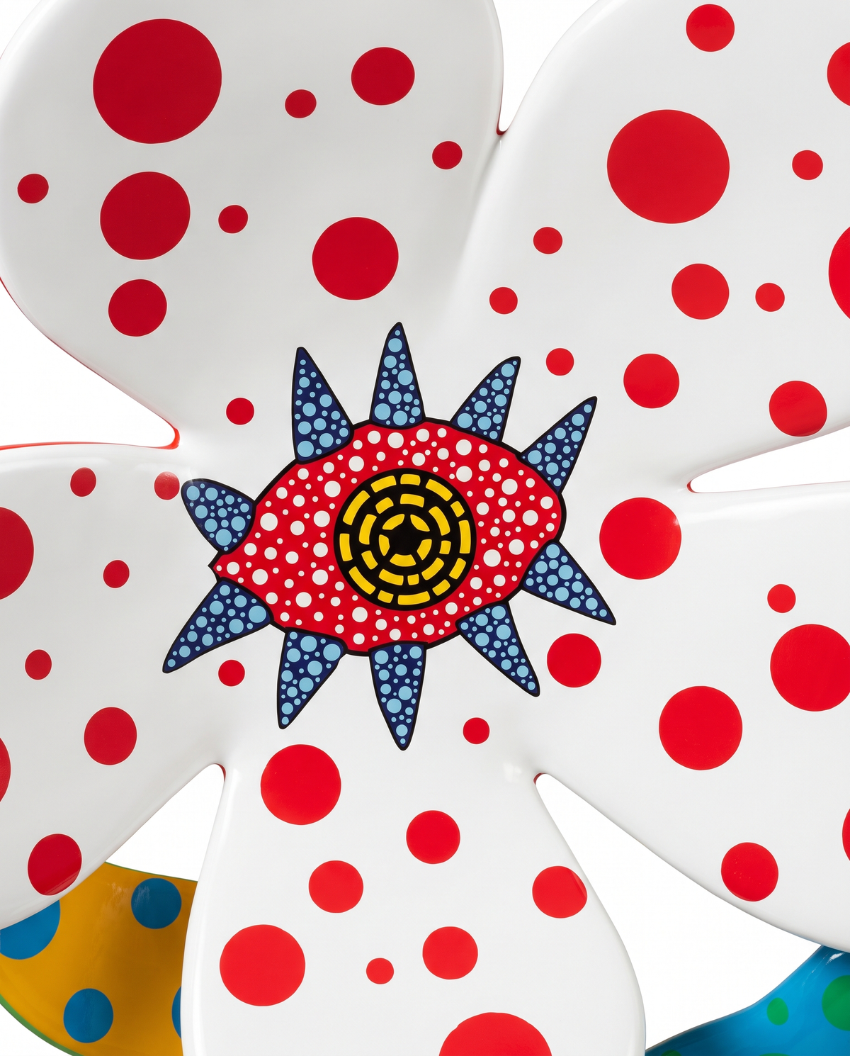 Polka Dot Flower Sculpture
