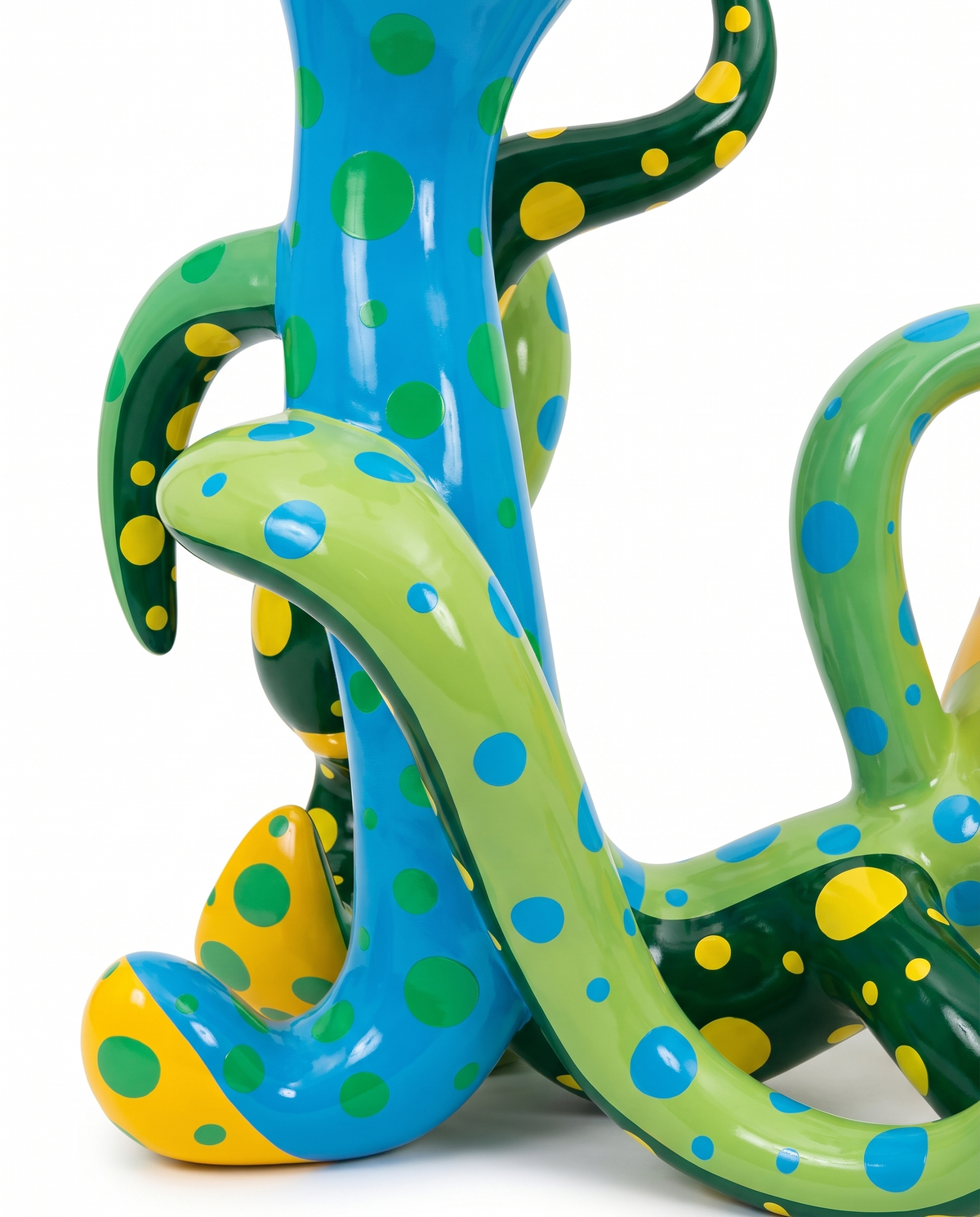 Polka Dot Flower Sculpture