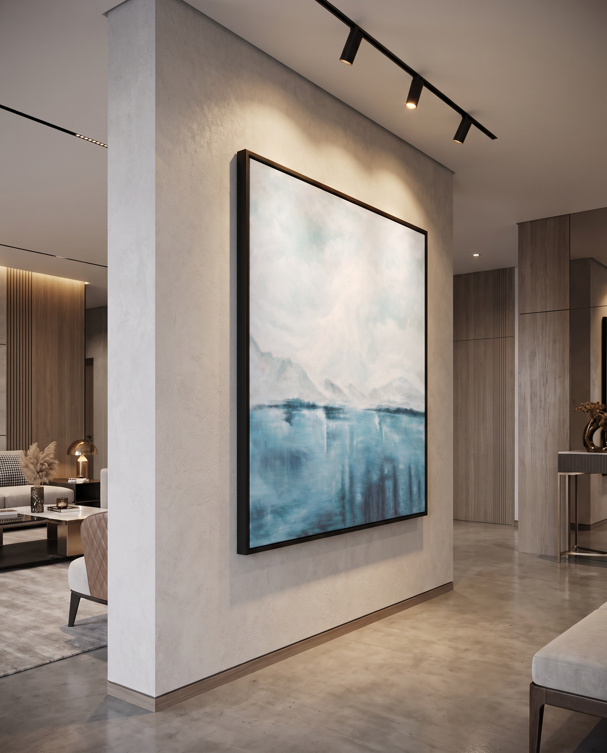 Misty Meridian - Modern Abstract Wallart