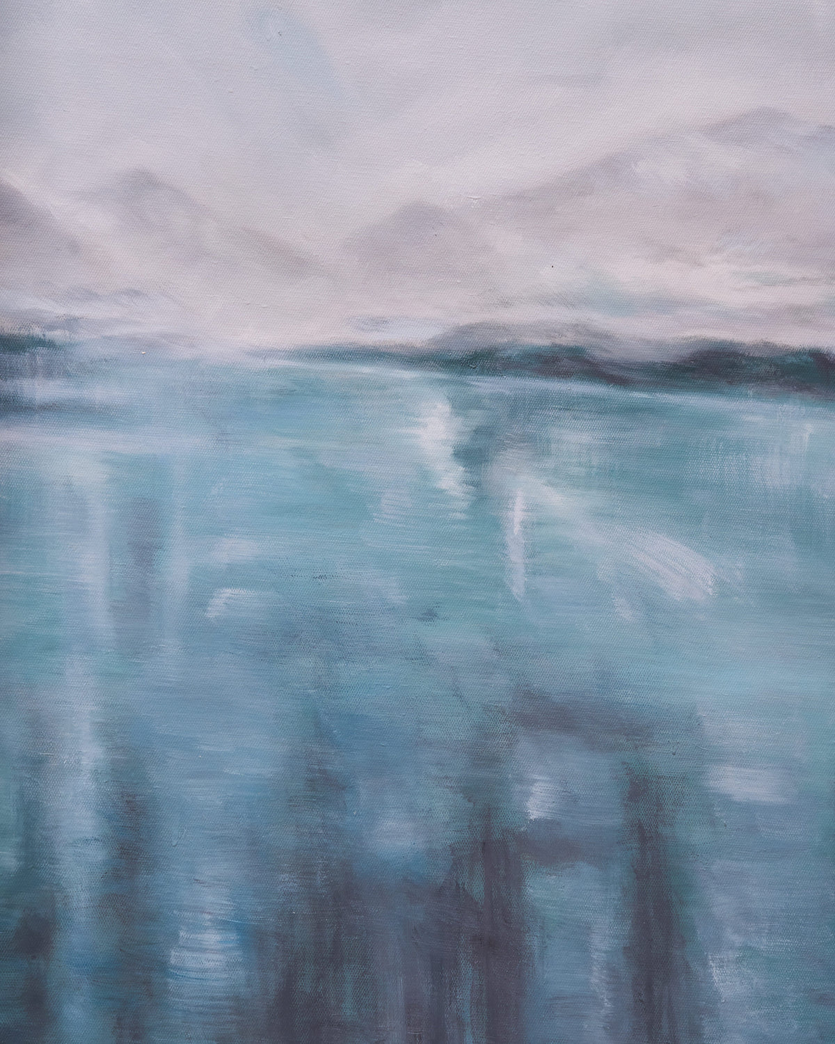 Misty Meridian - Modern Abstract Wallart