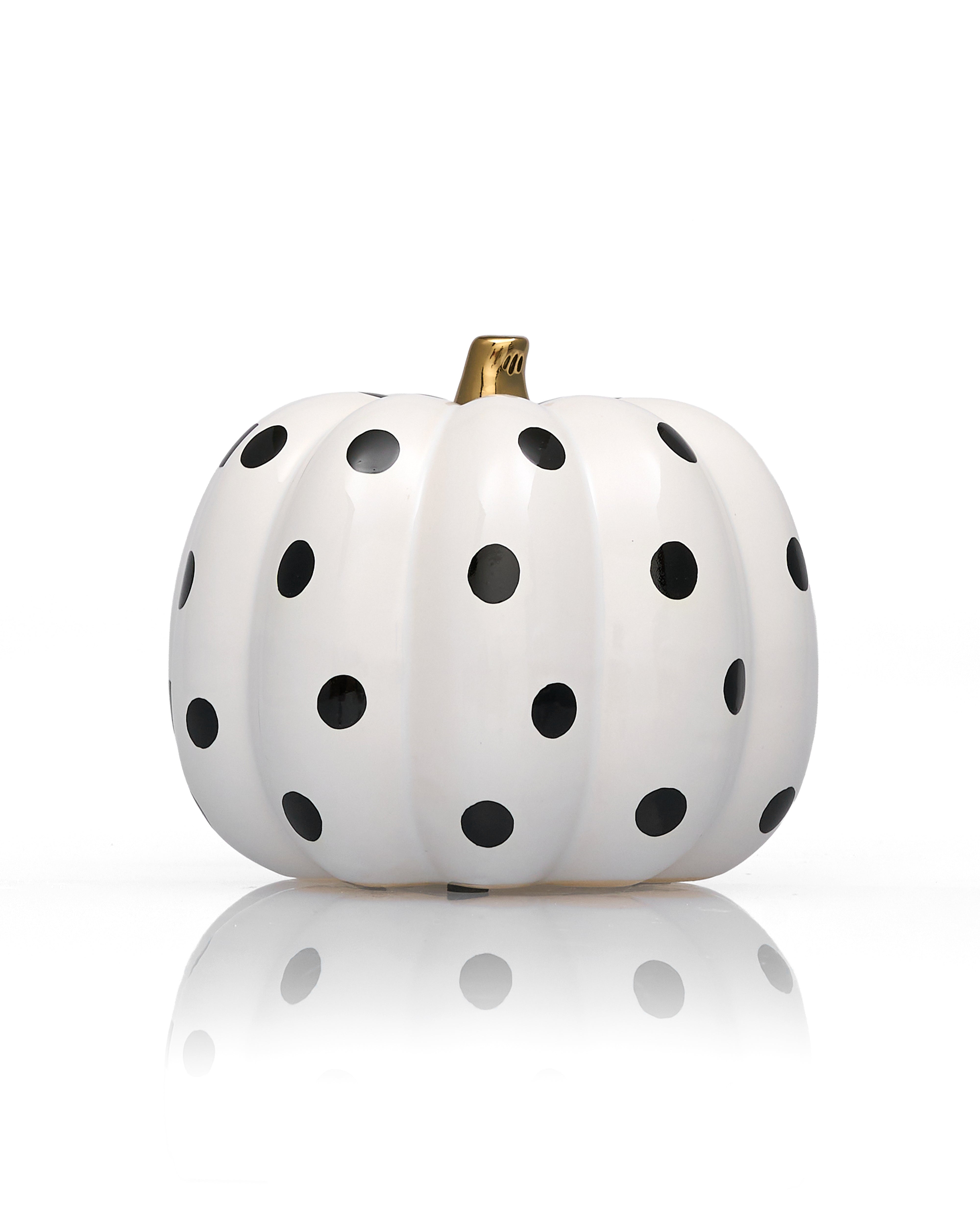 Monochrome Courtly Ceramic Pumpkins Decor